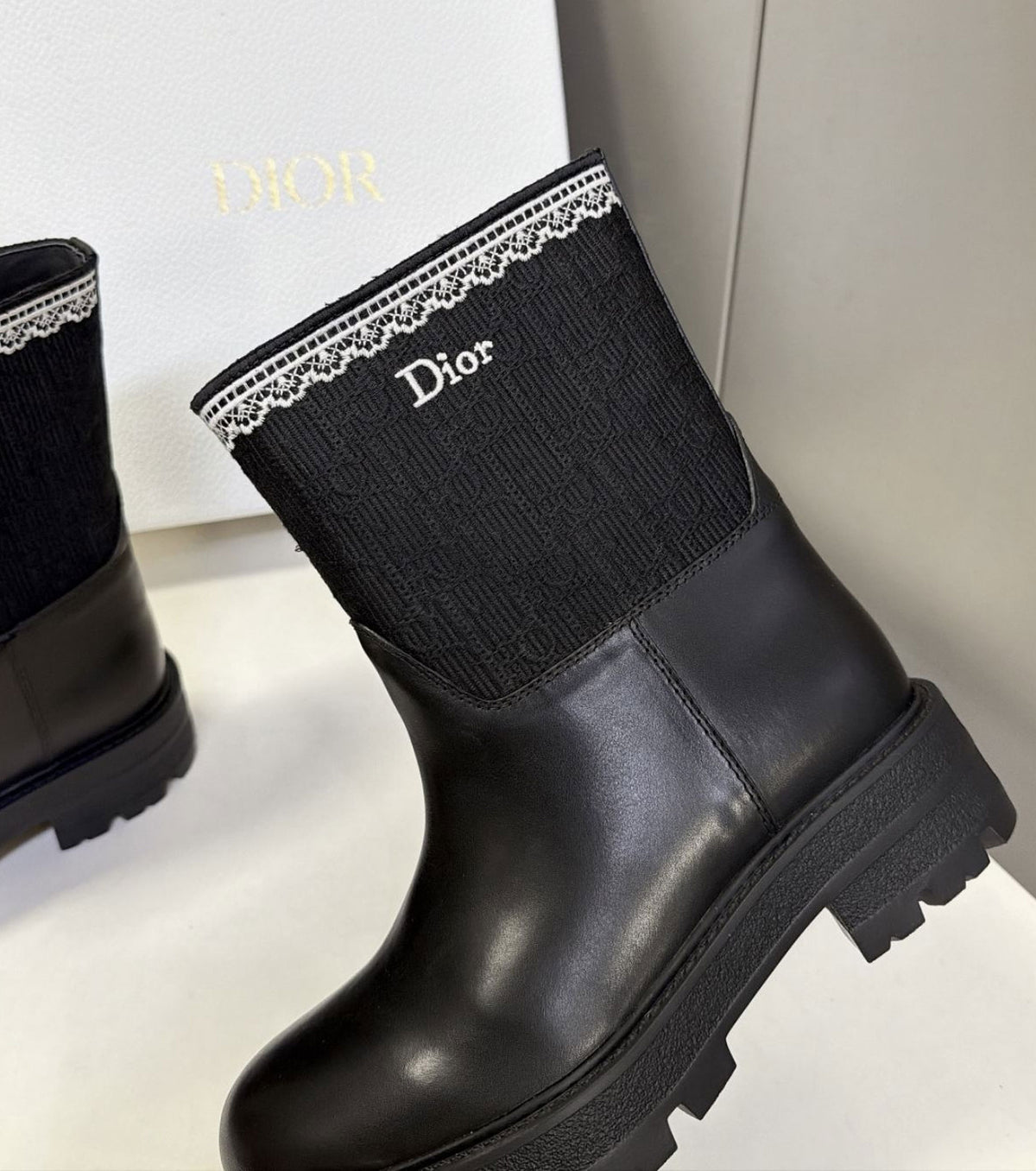 Leather boots