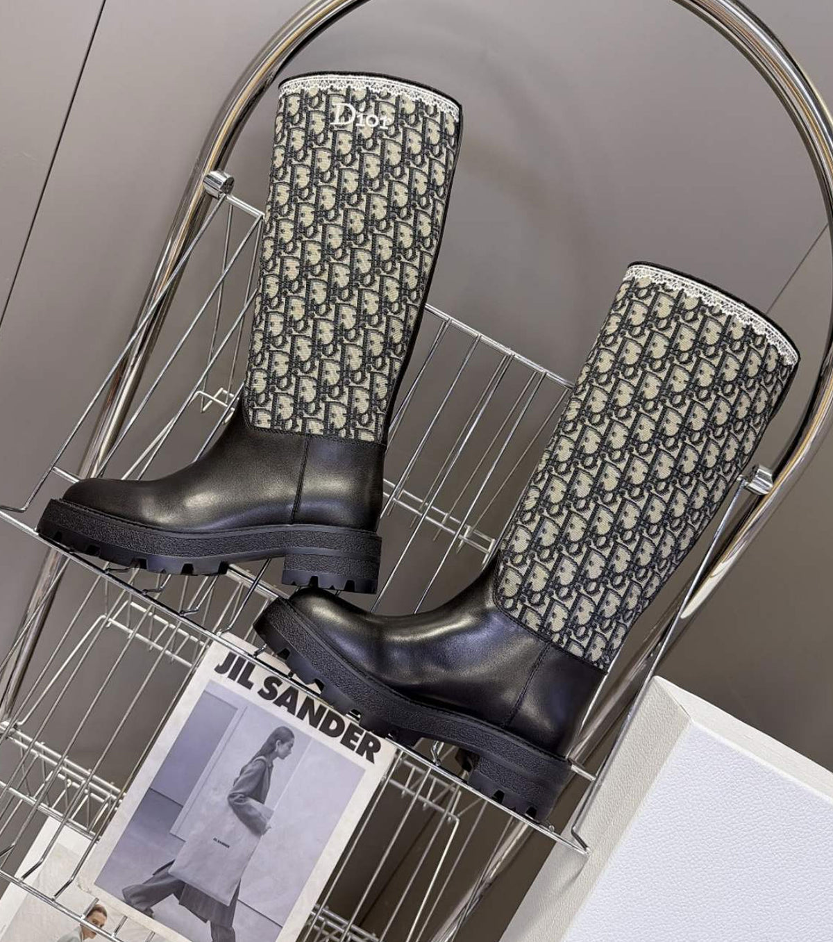 Leather boots