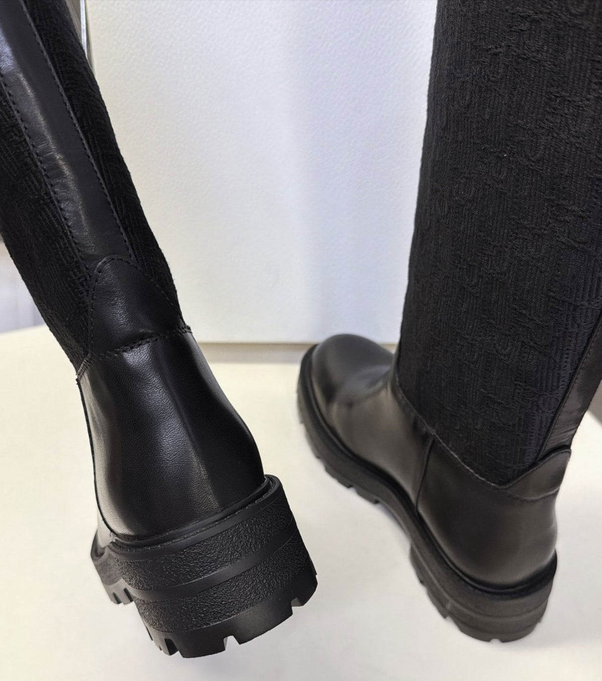 Leather boots