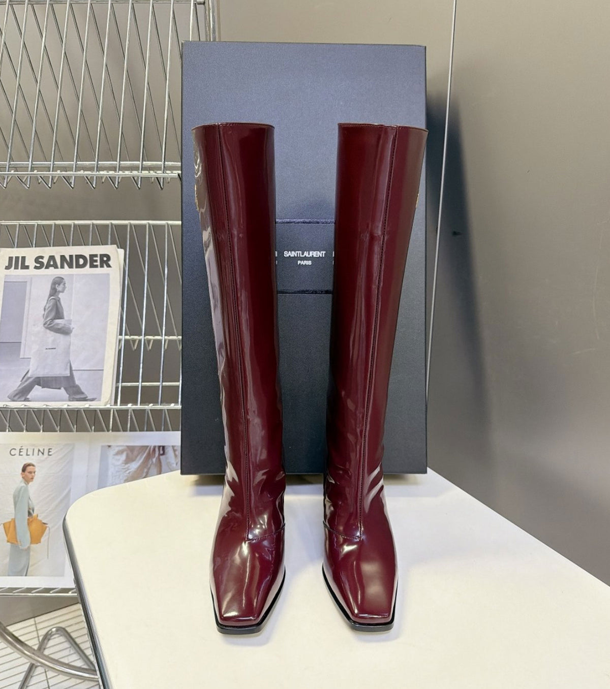 Leather boots