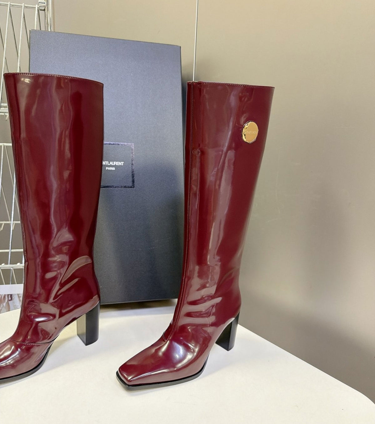 Leather boots