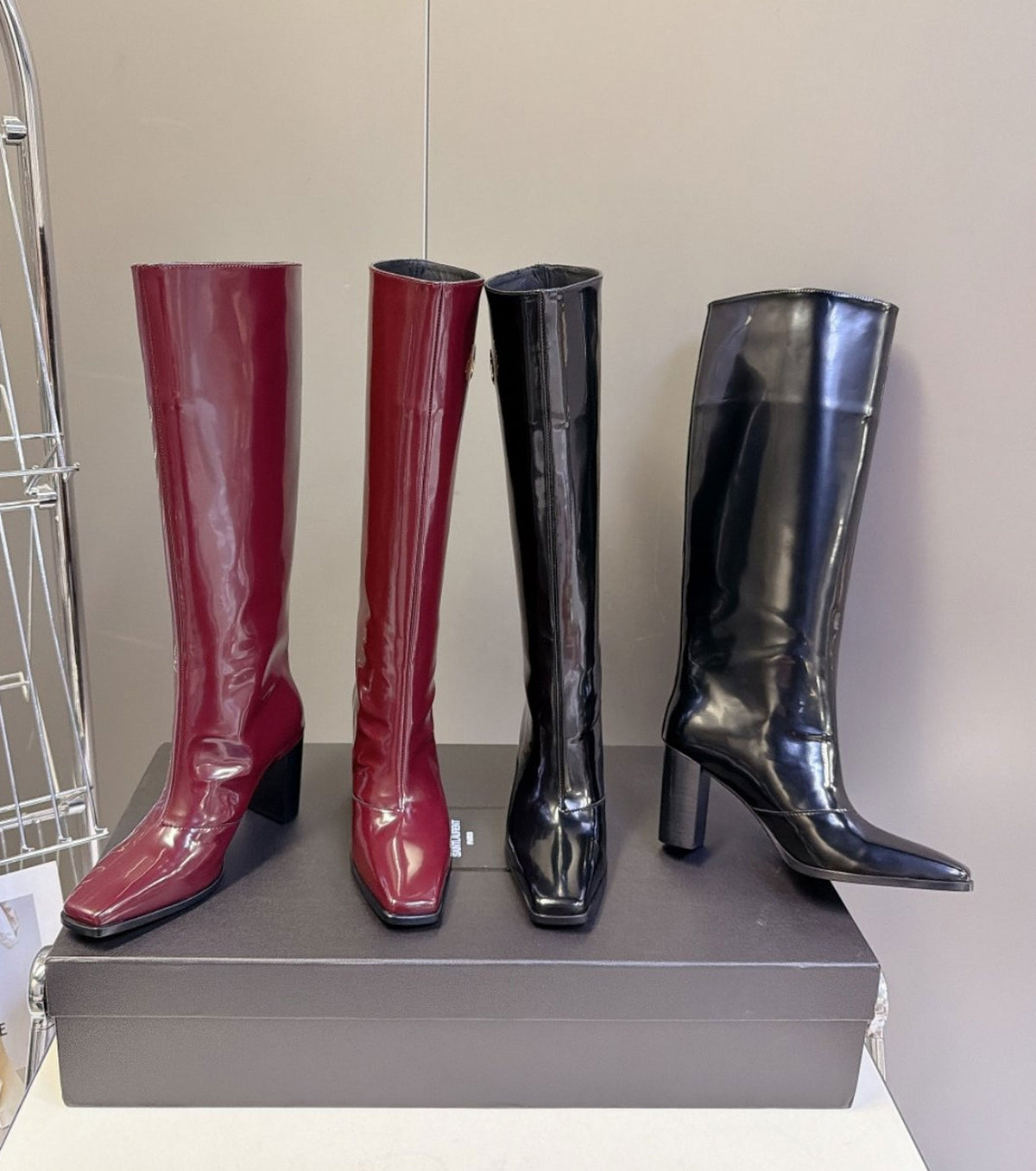Leather boots