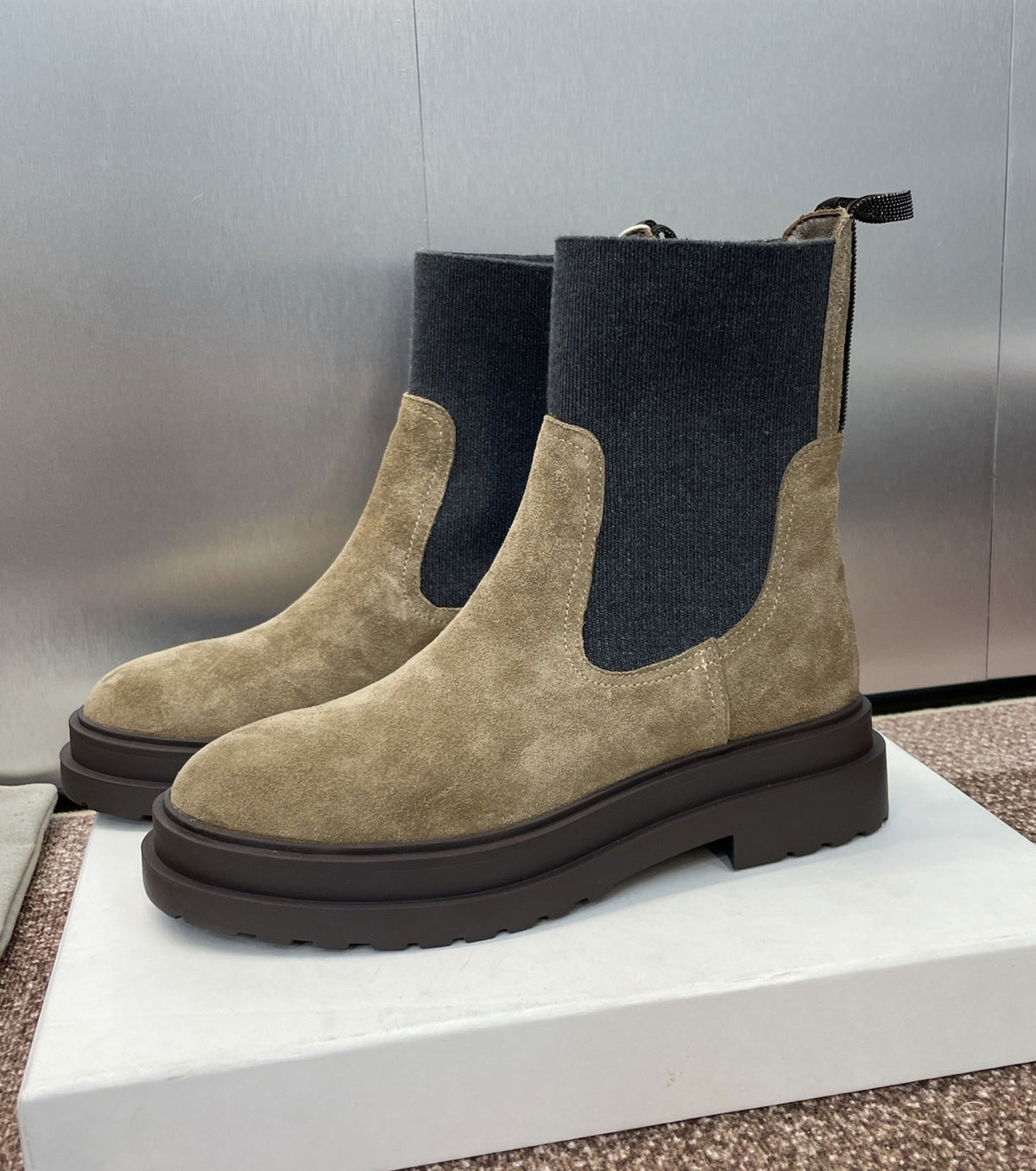 Suede boots