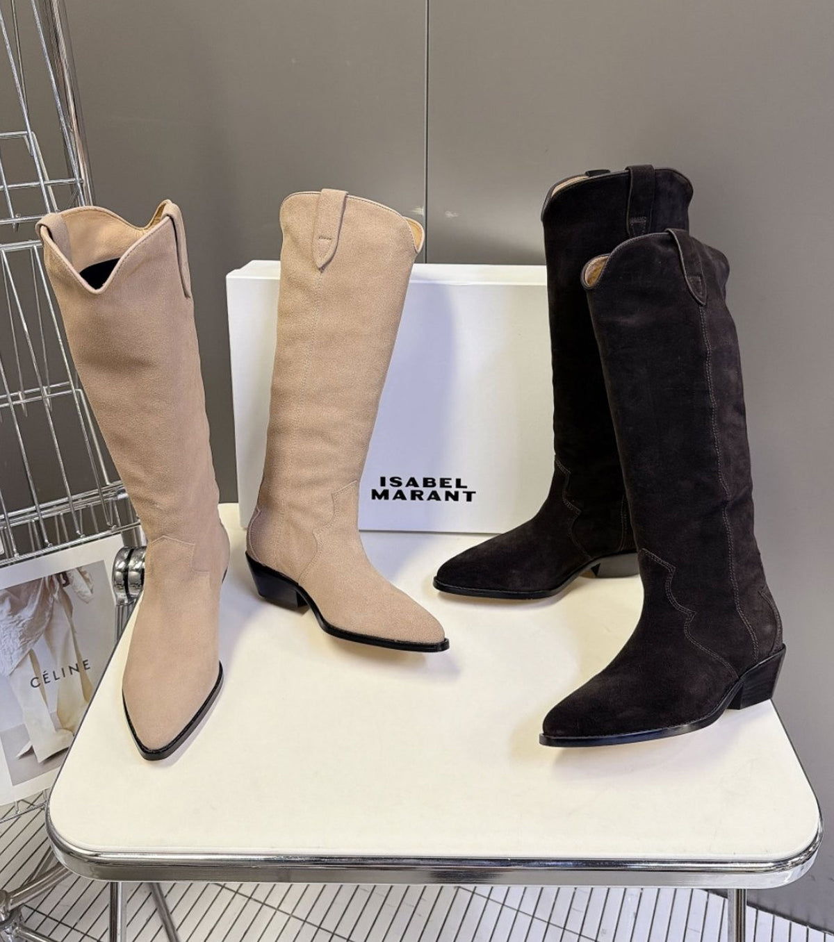 Suede boots