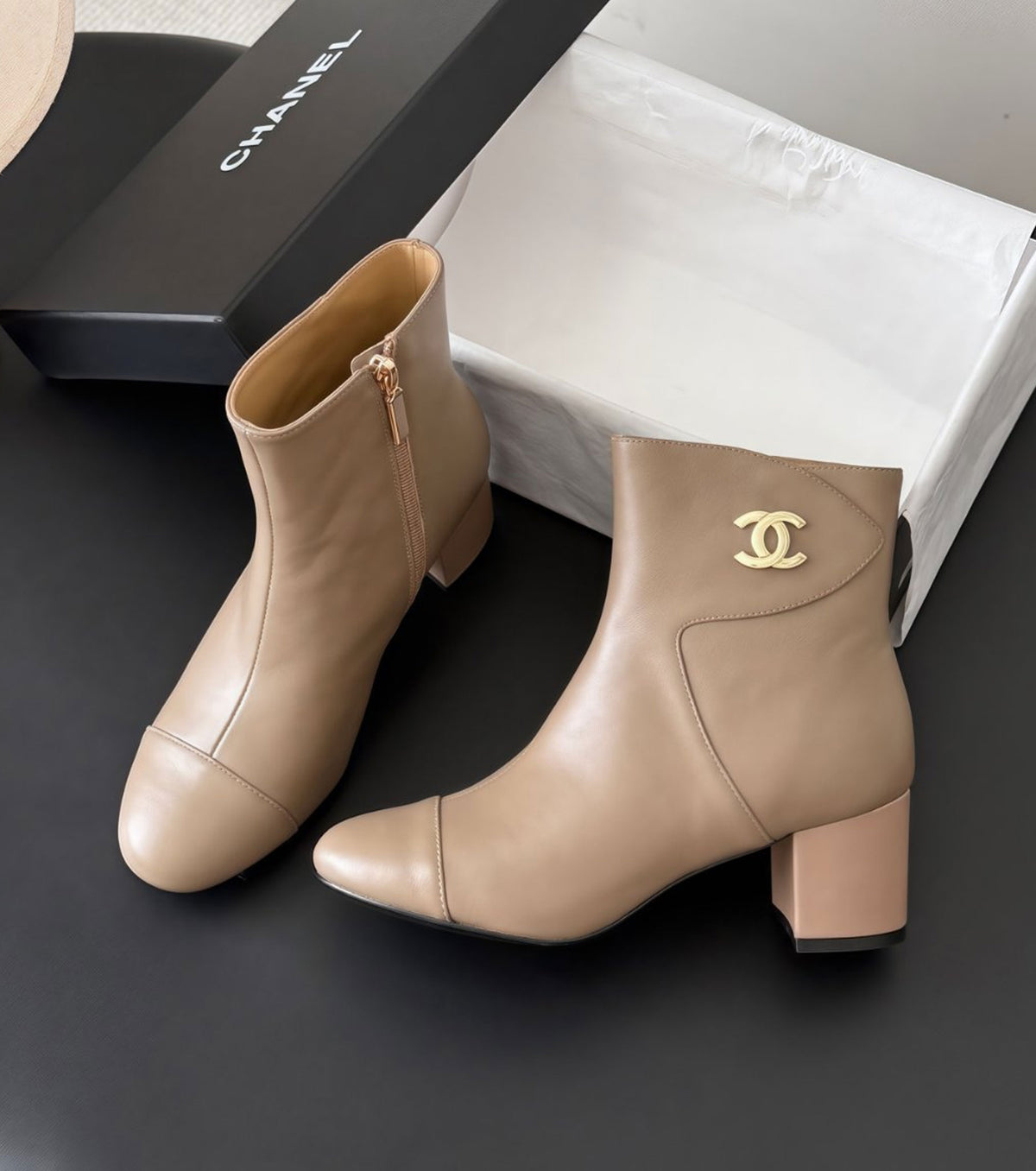 Leather boots