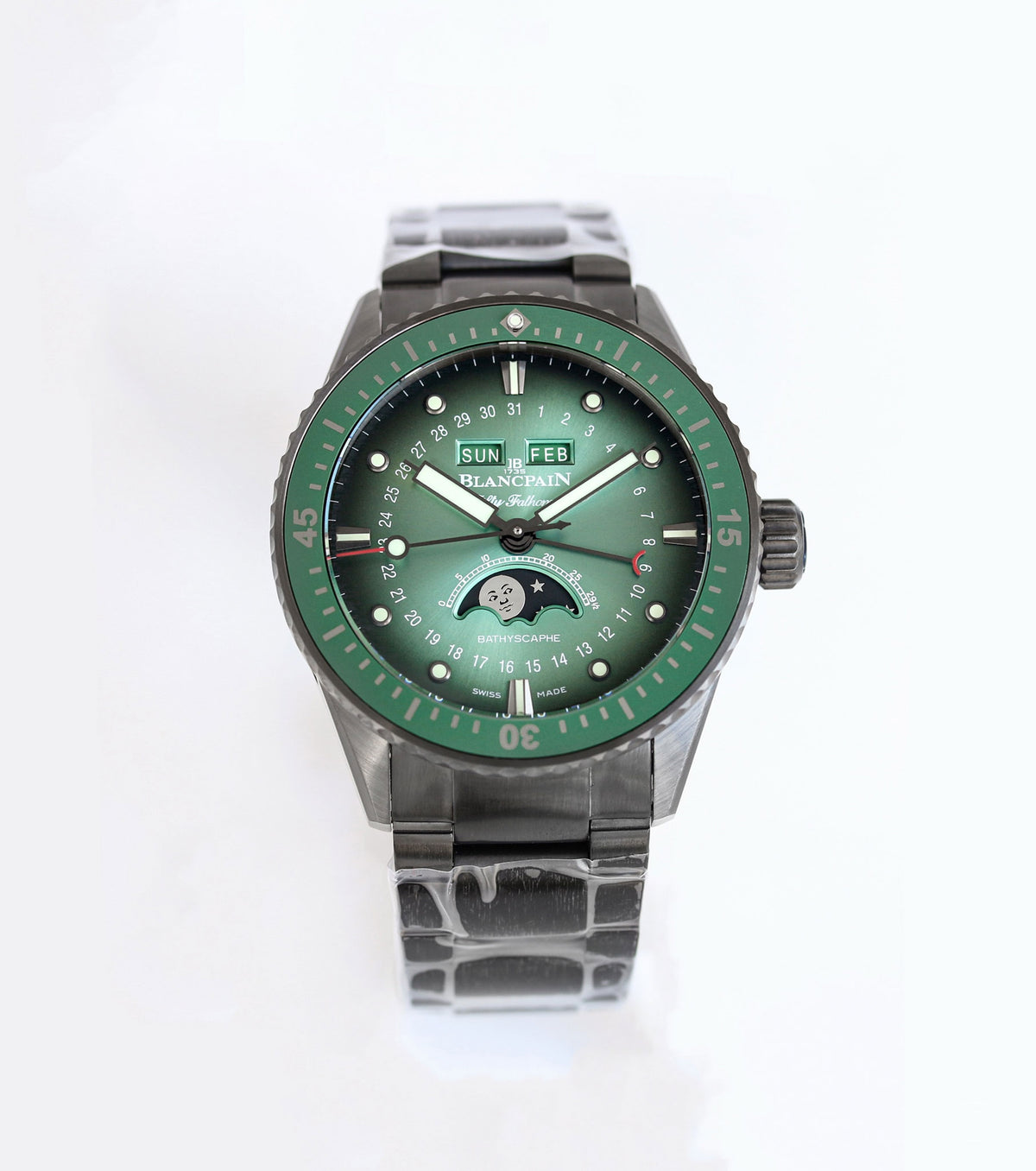 Fifty Fathoms Bathyscaphe Quantieme Complet Phases de Lune