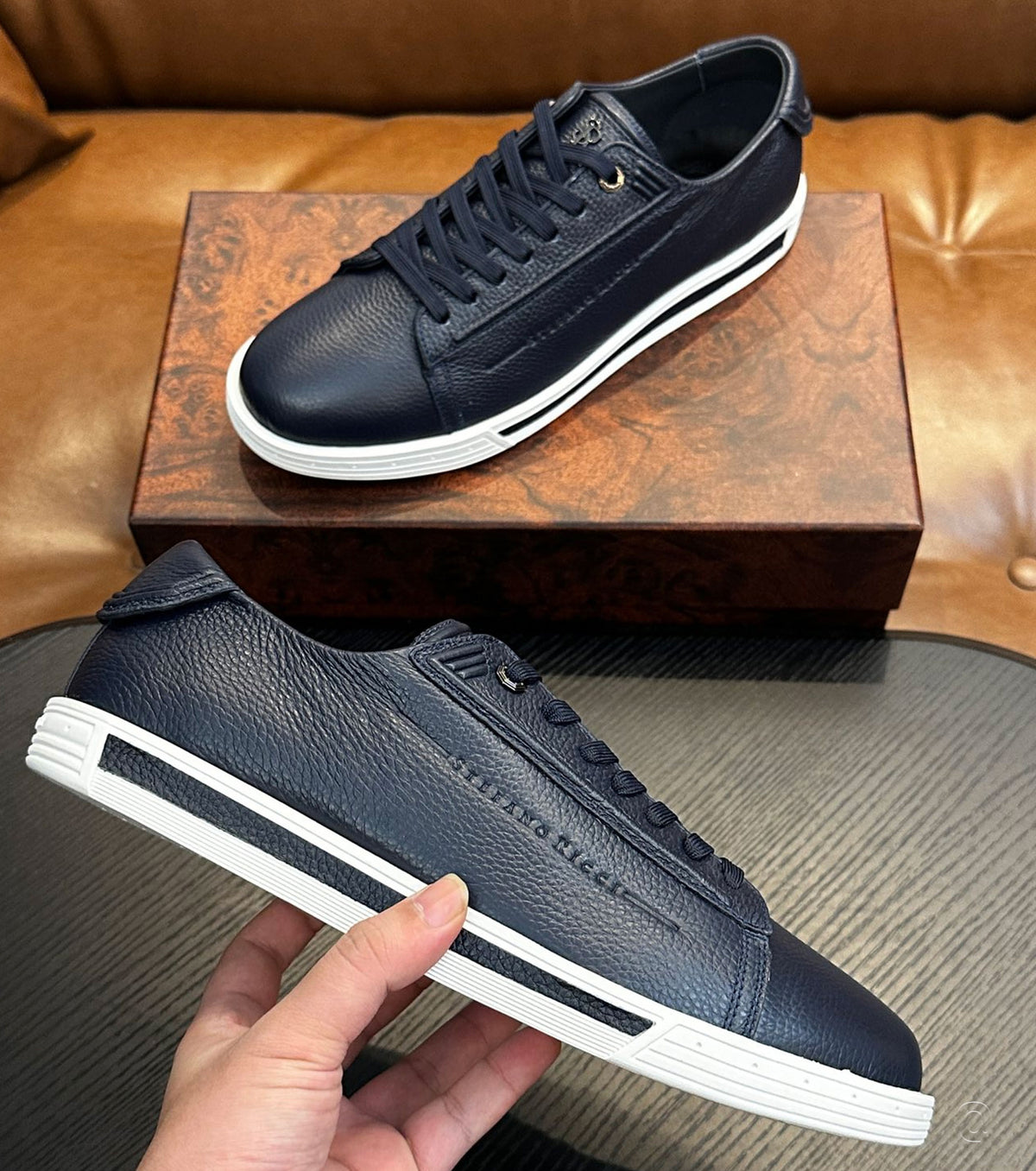 Кожени маратонки