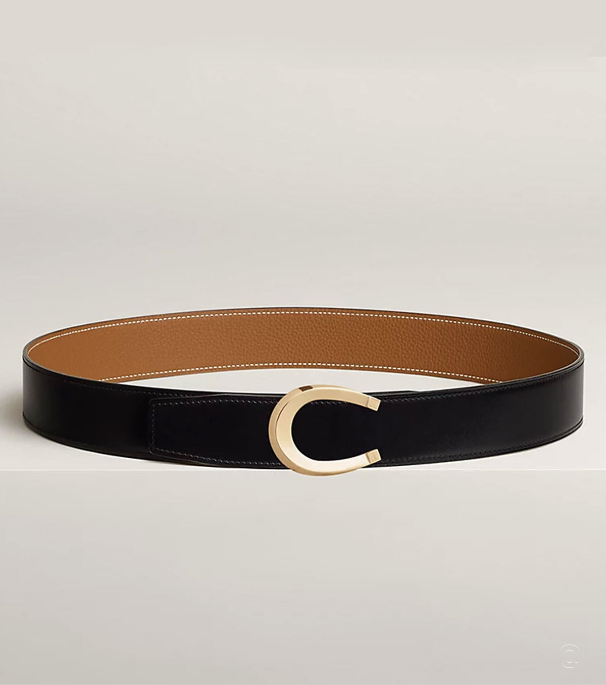 Luck belt buckle &amp; Reversible leather strap 38 mm