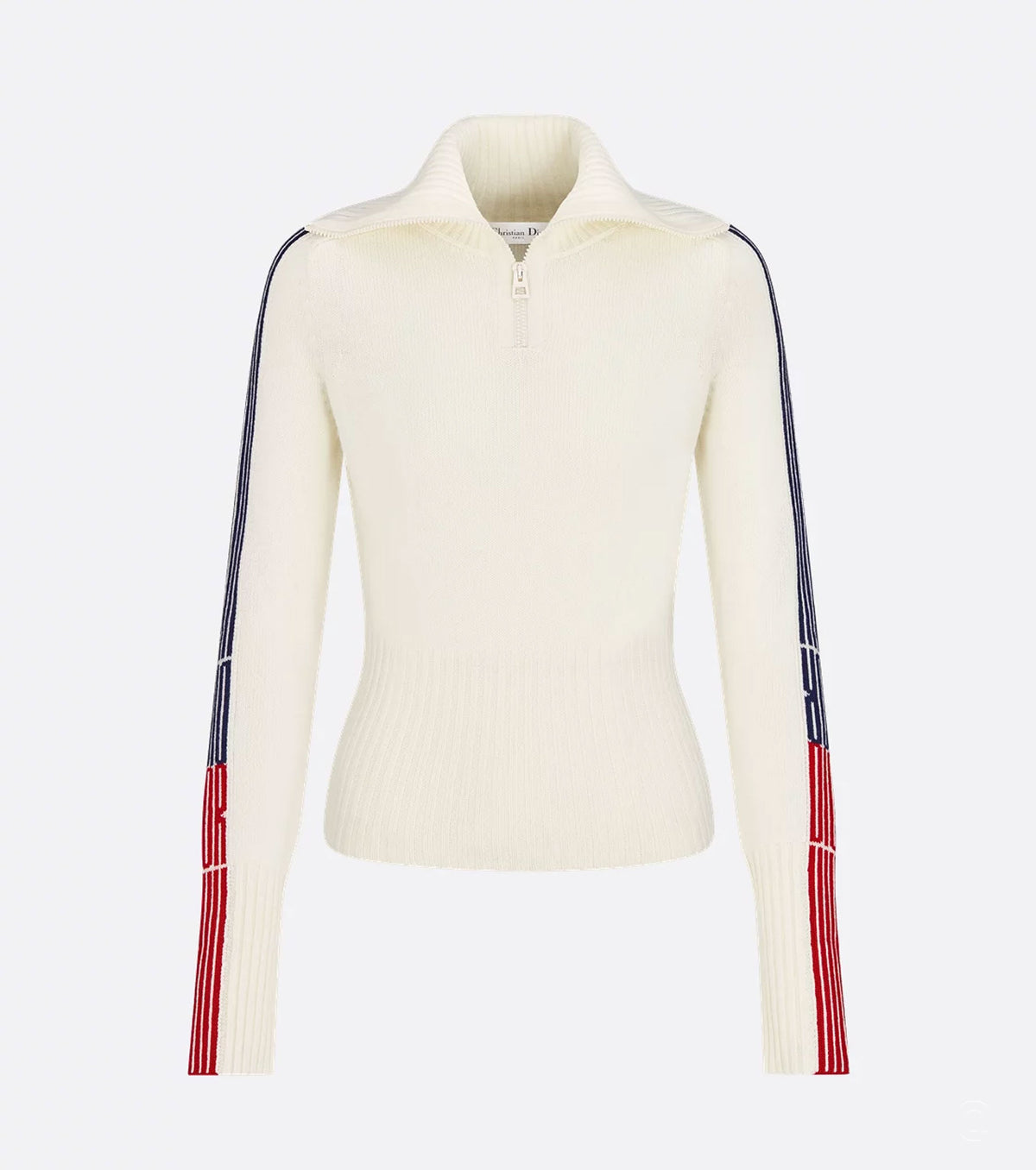 Alps Zipped Mock Neck Sweater