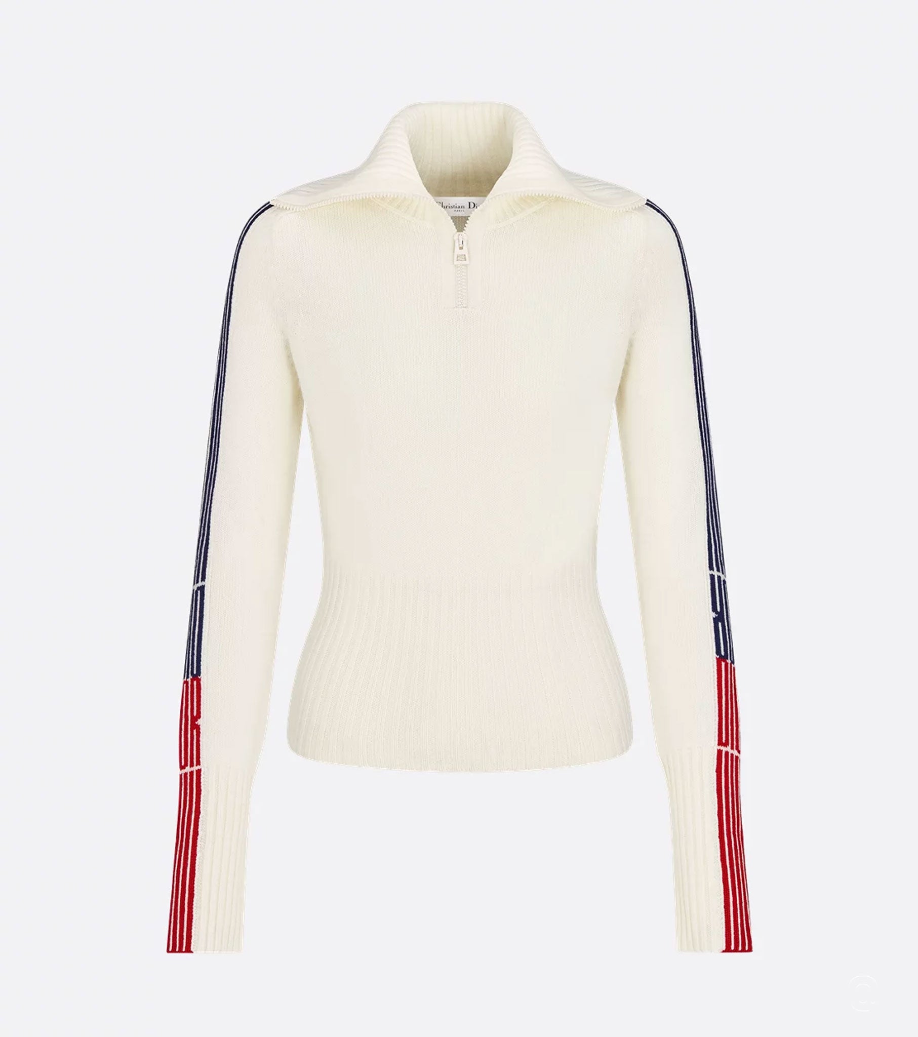 Alps Zipped Mock Neck Sweater