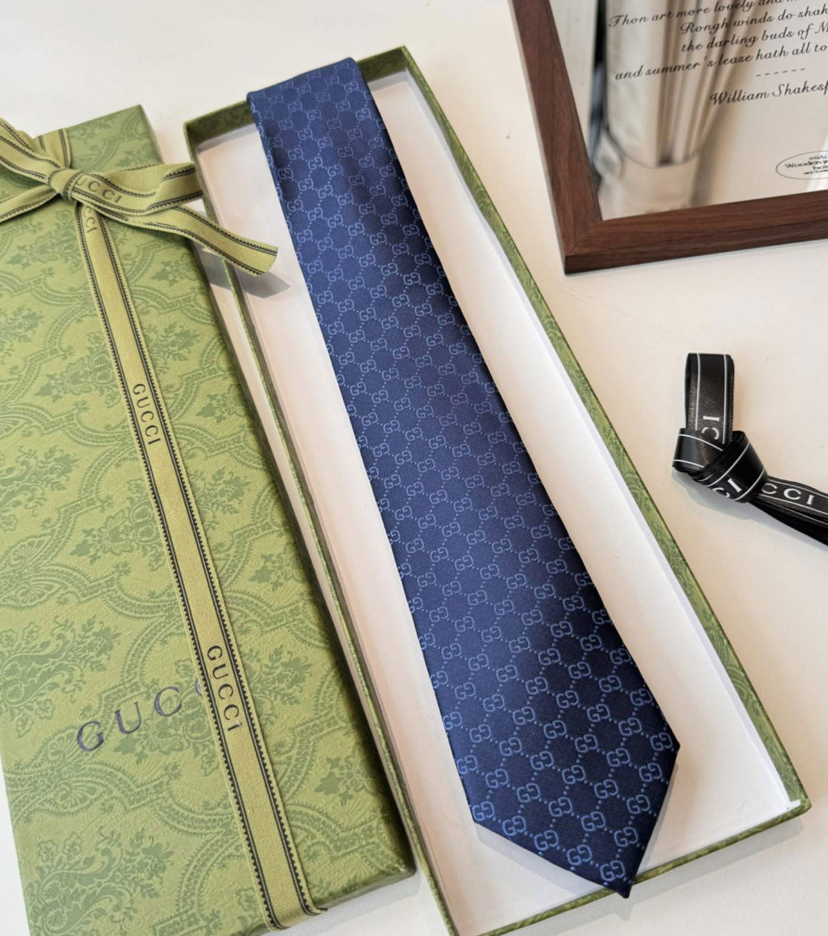 GG копринена жакардова вратовръзка GG