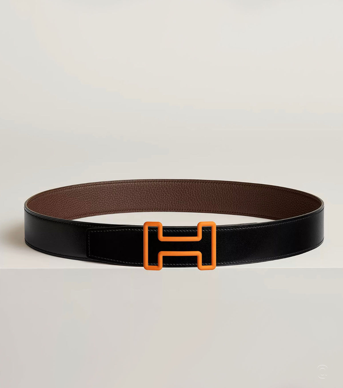 Tonight Color belt buckle &amp; Reversible leather strap 38 mm