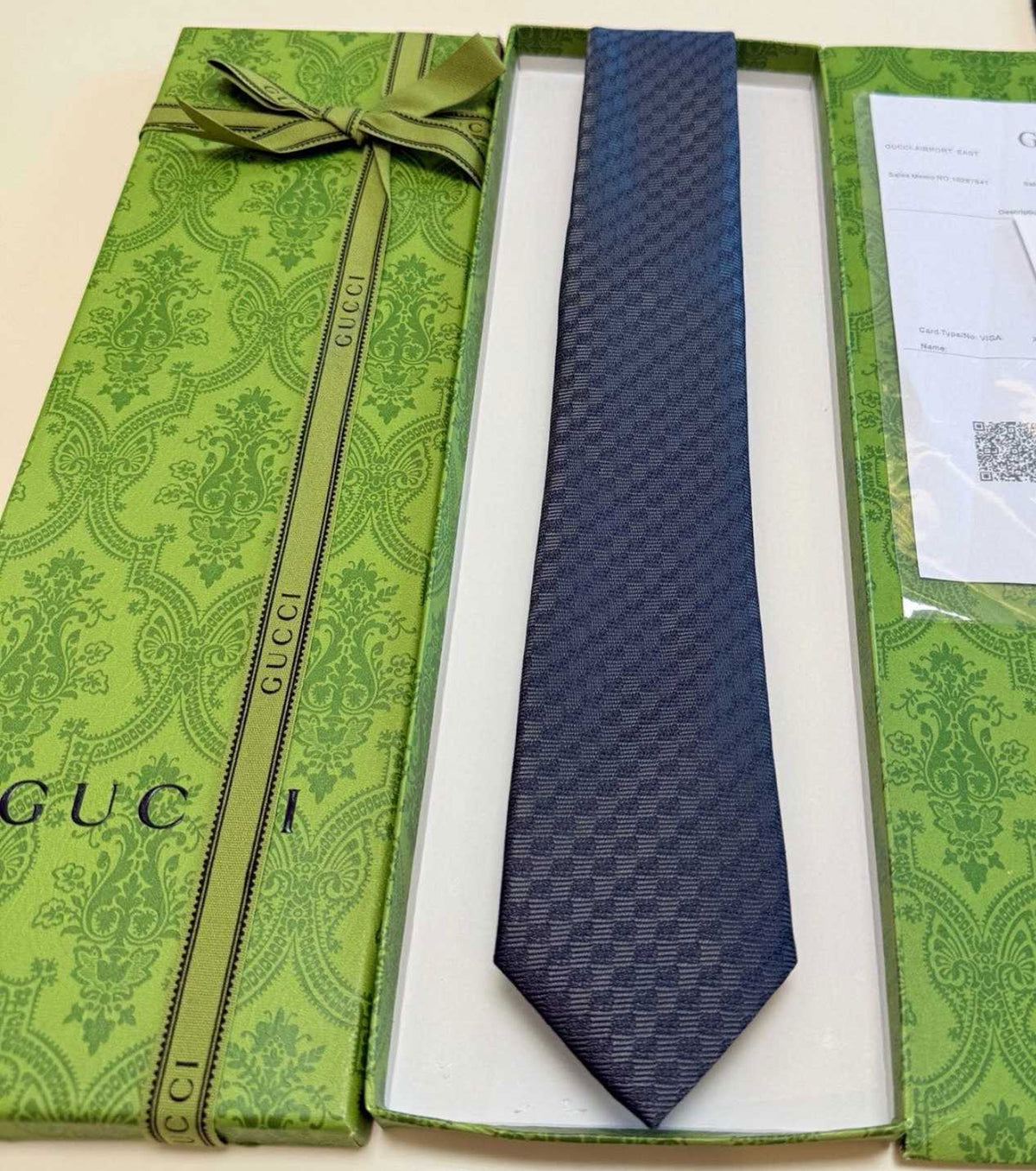 GG копринена жакардова вратовръзка GG