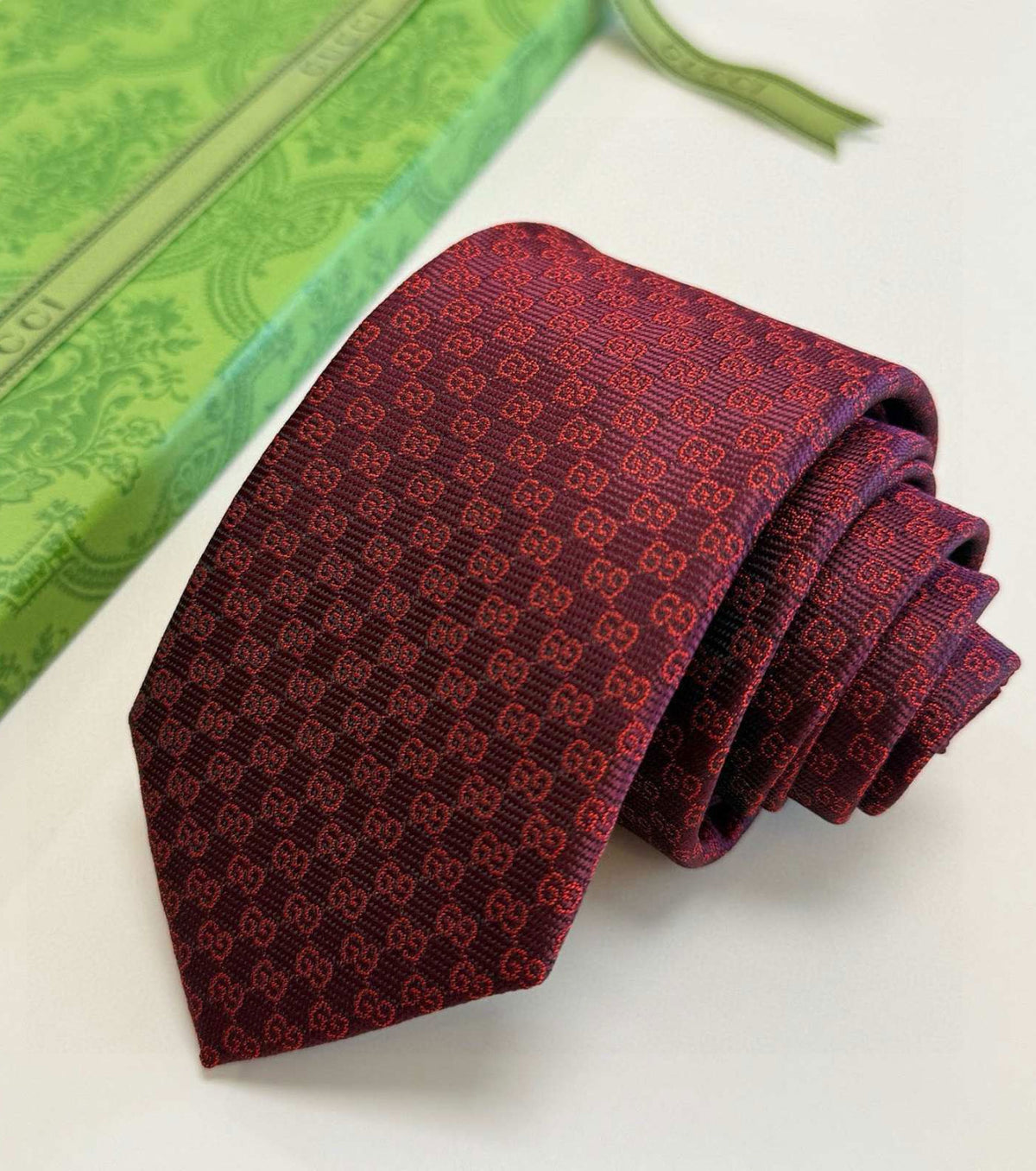 GG копринена жакардова вратовръзка GG