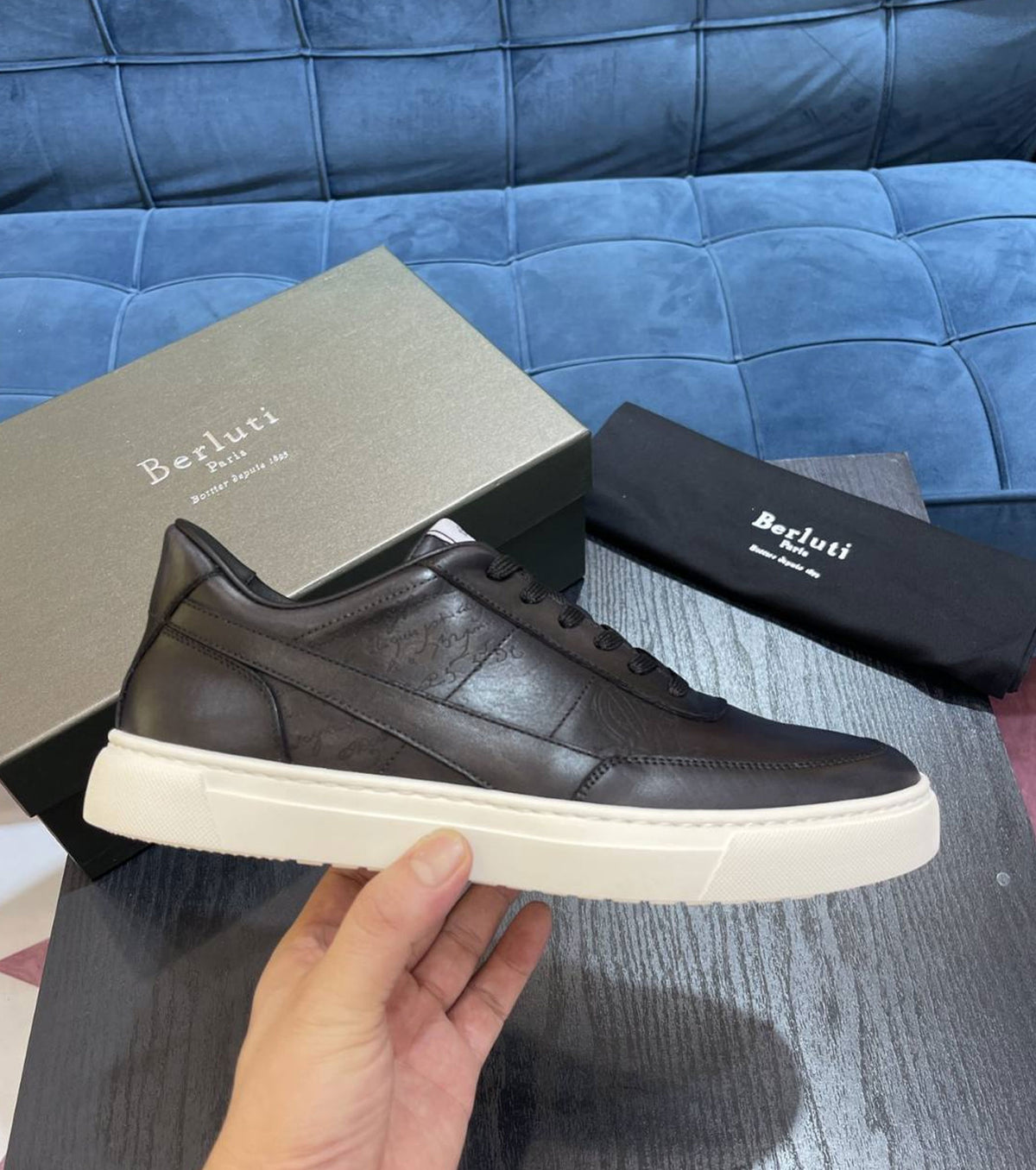 Кожени маратонки