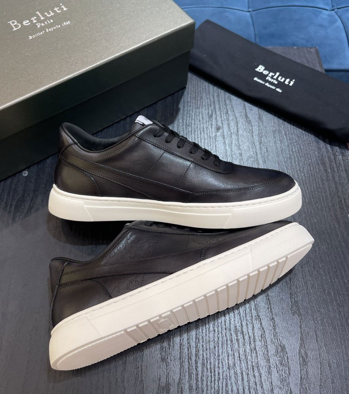 Кожени маратонки