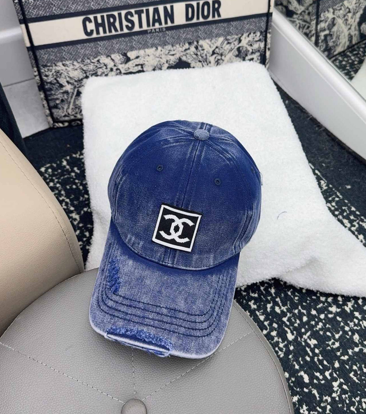 Дънкова бейзболна шапка