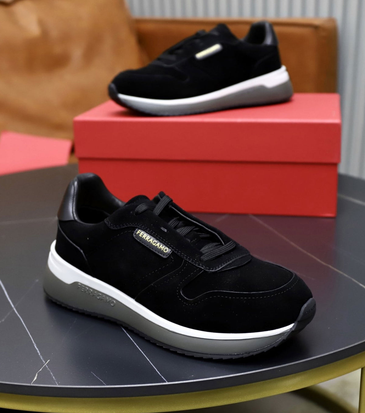 Кожени маратонки