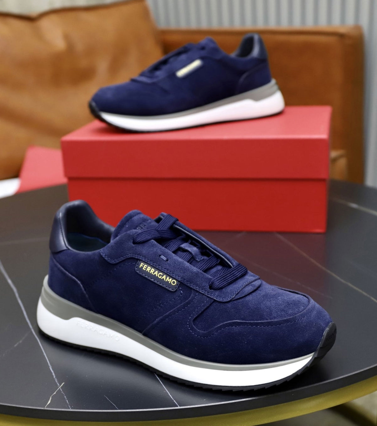 Кожени маратонки