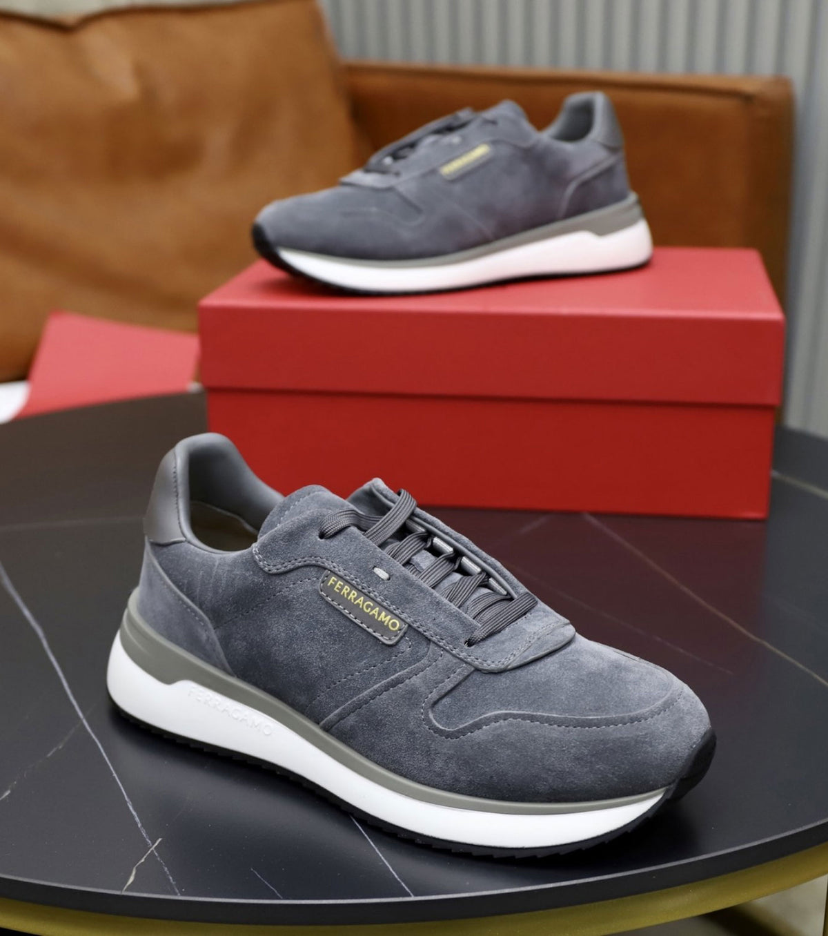 Кожени маратонки