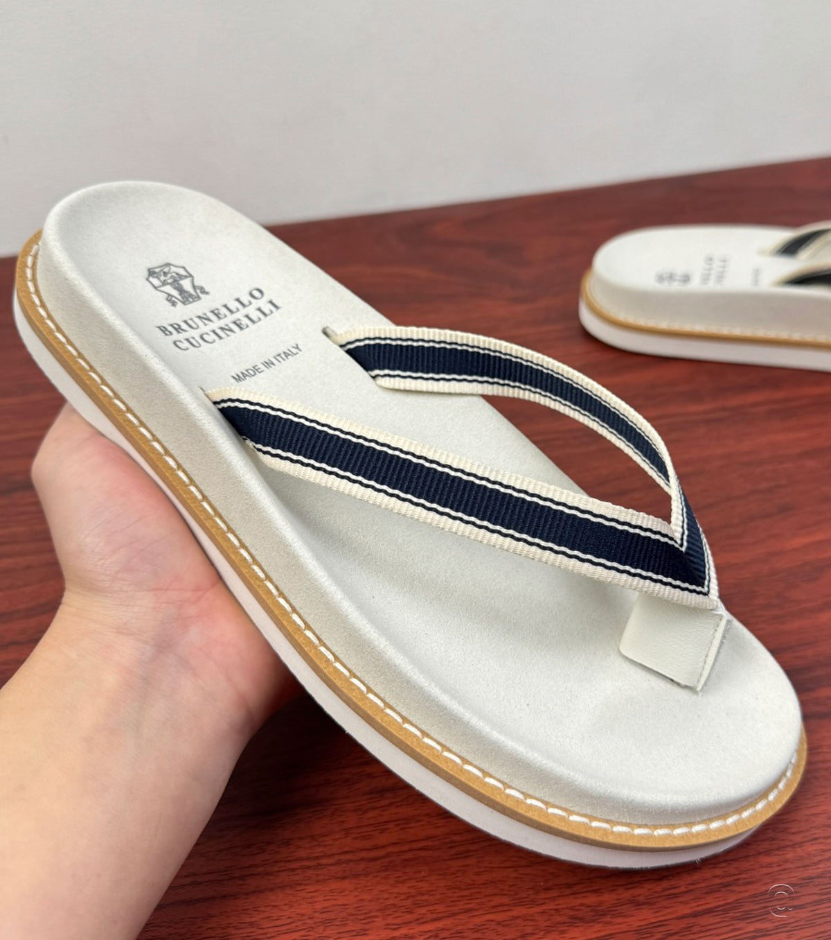 Suede Flip Flops