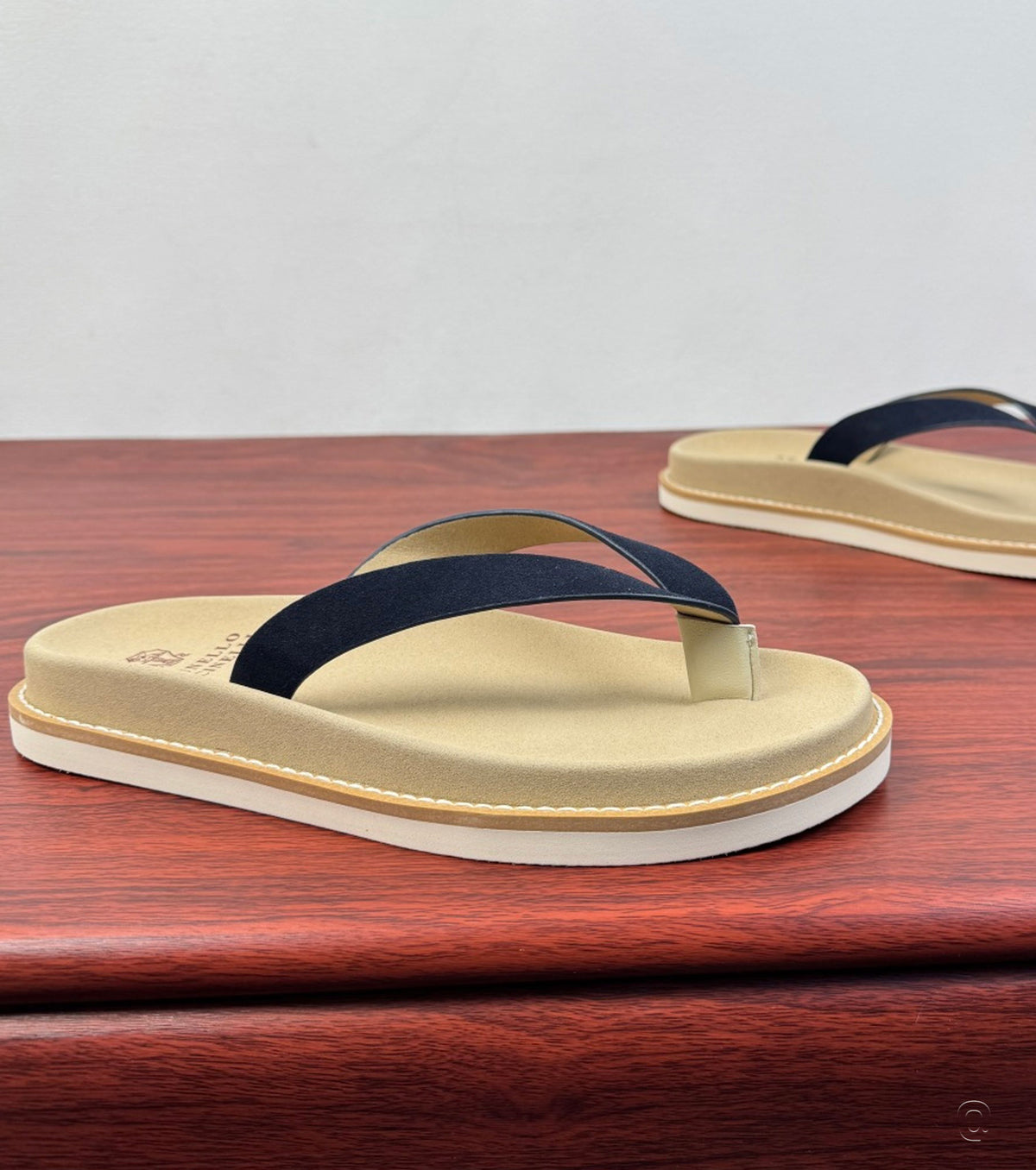 Suede Flip Flops