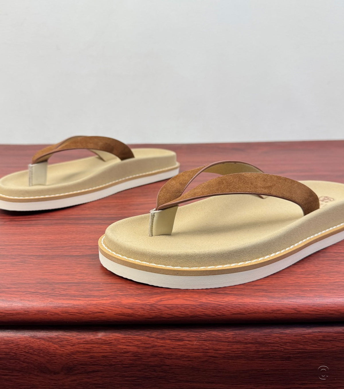 Suede Flip Flops