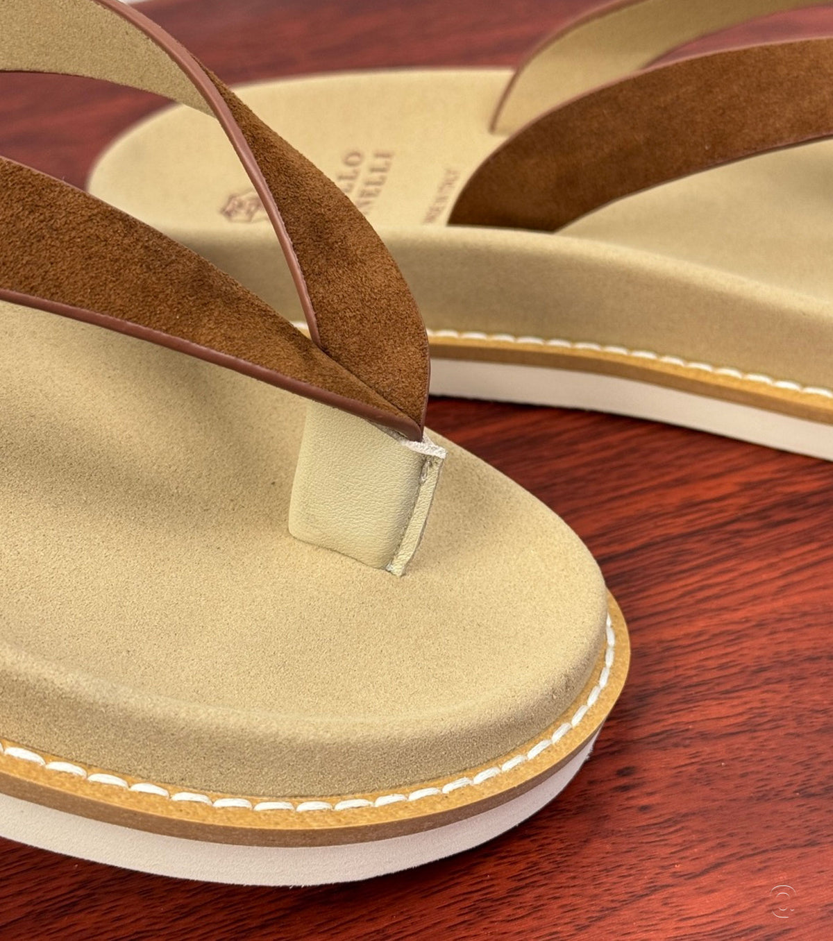 Suede Flip Flops