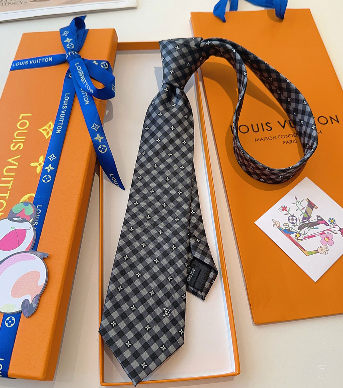 Вратовръзка Flowers Check