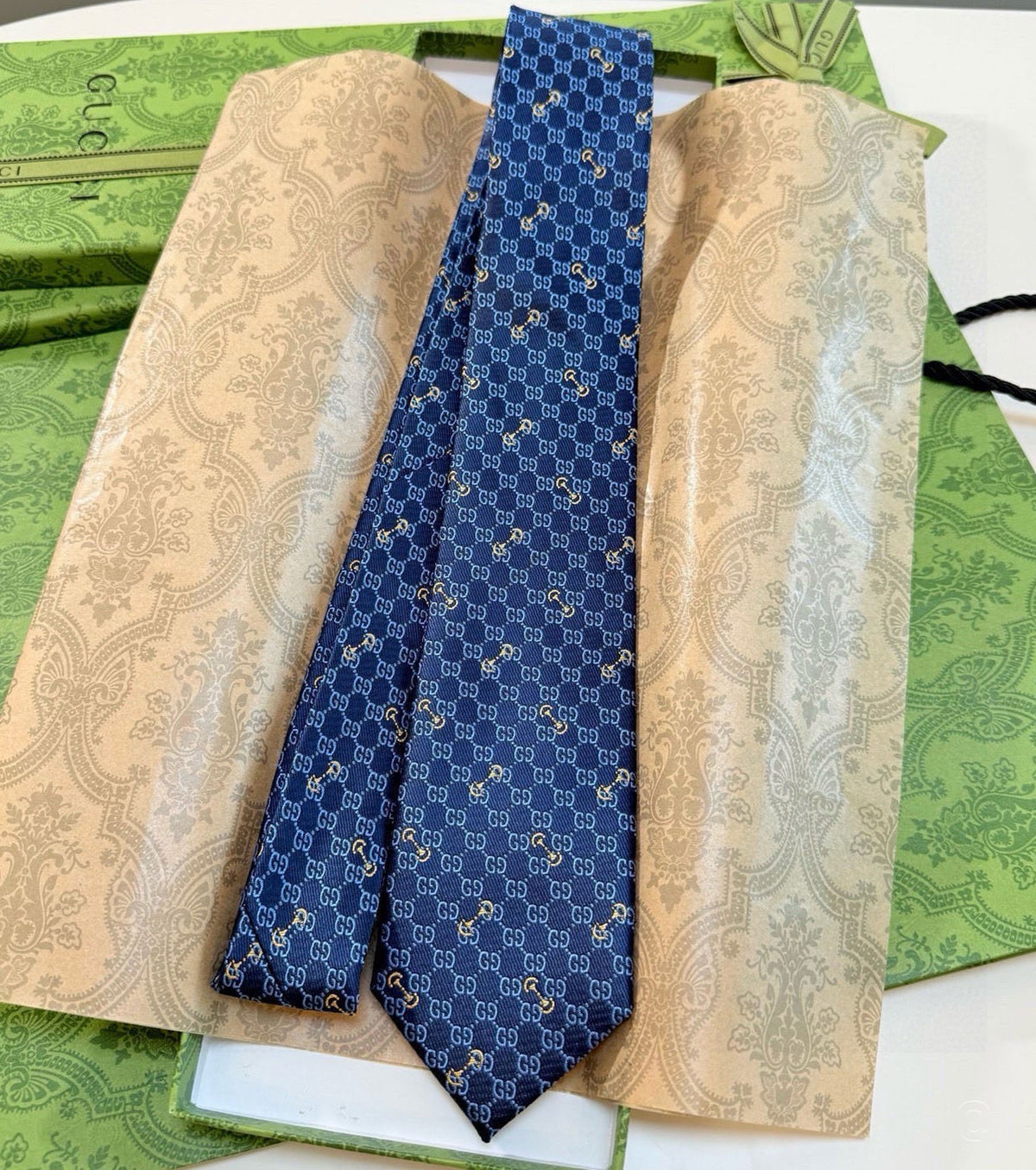 GG копринена жакардова вратовръзка GG