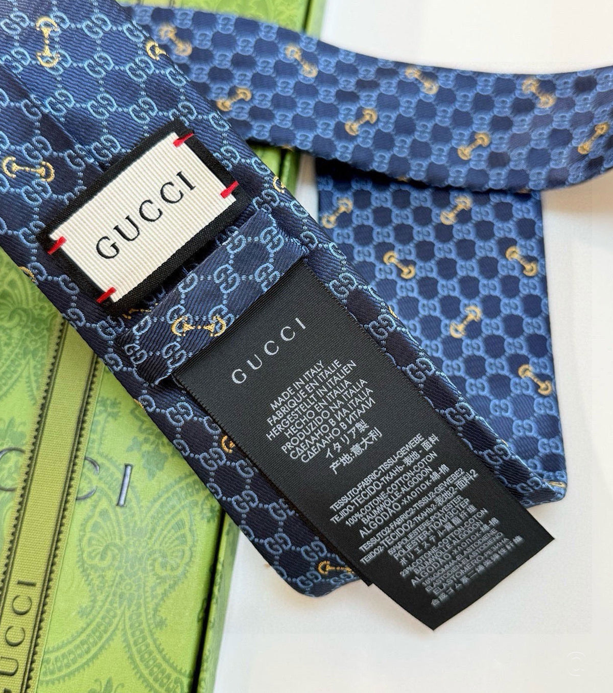 GG копринена жакардова вратовръзка GG