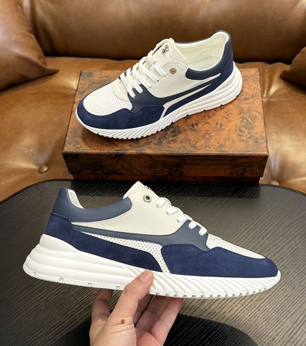 Кожени маратонки