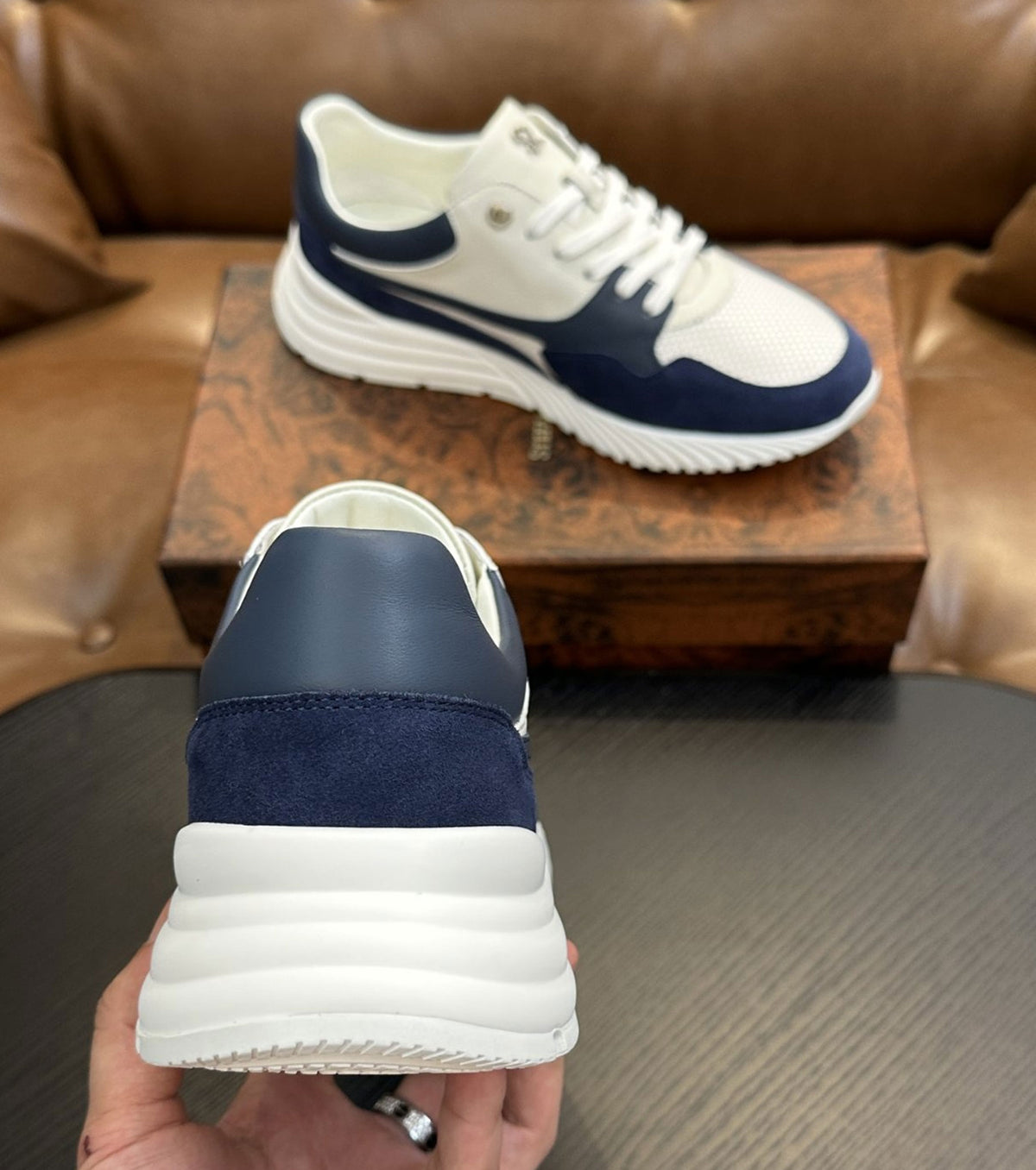 Кожени маратонки