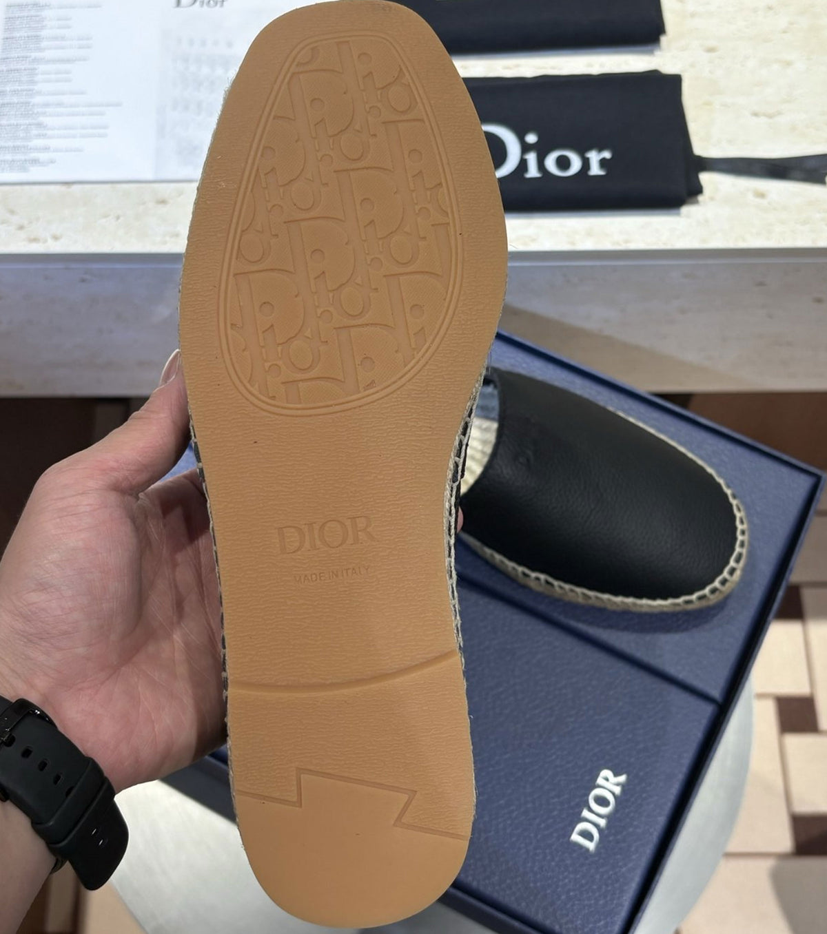 Leather Espadrille