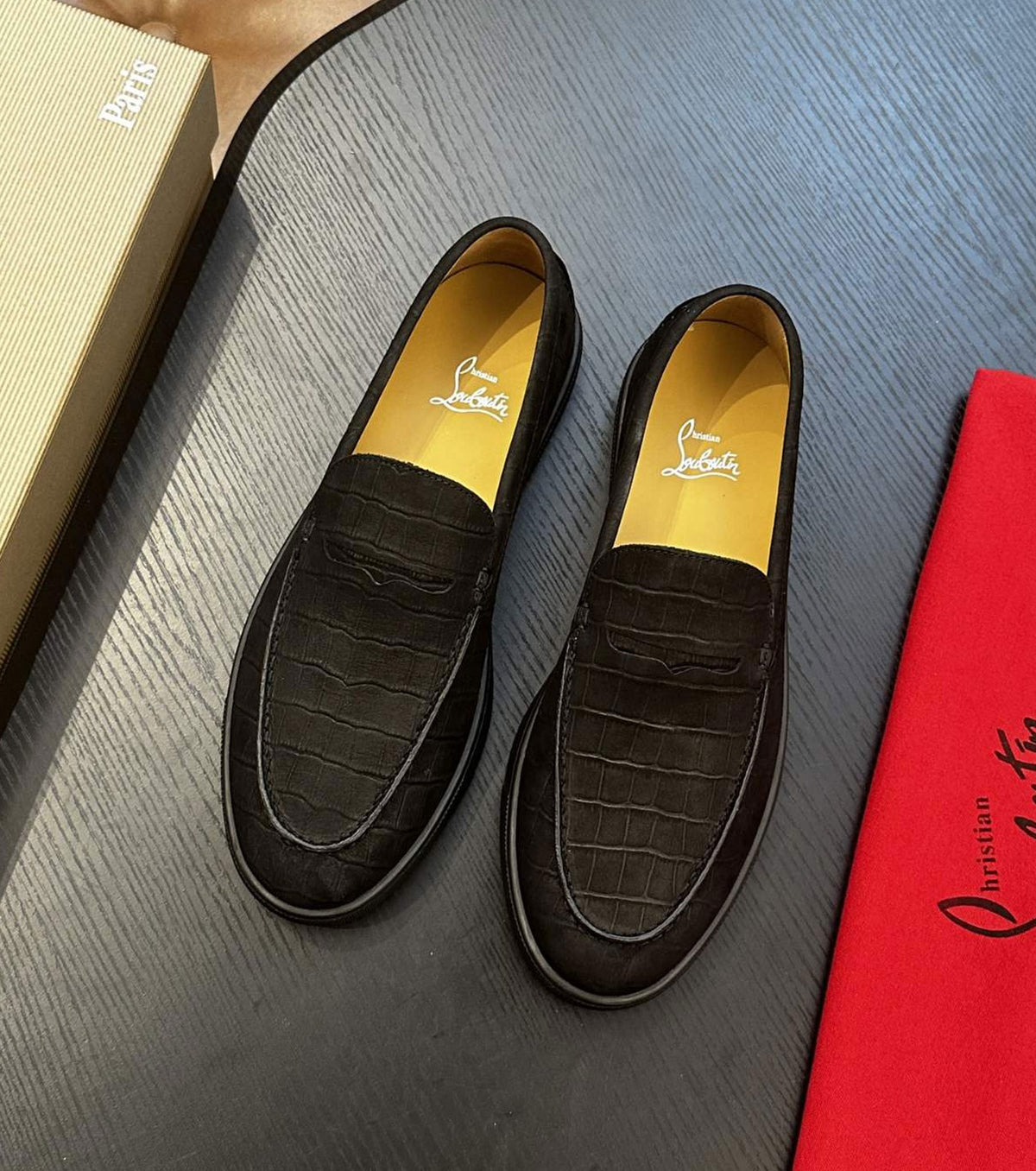 Leather loafers