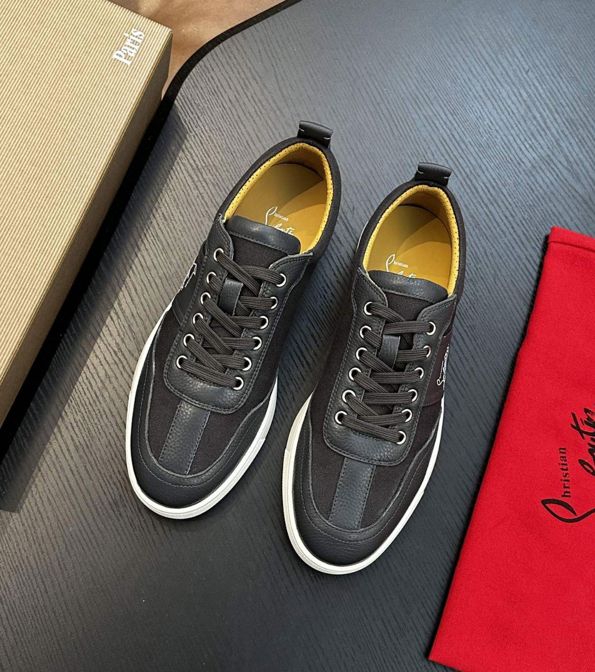Leather sneakers