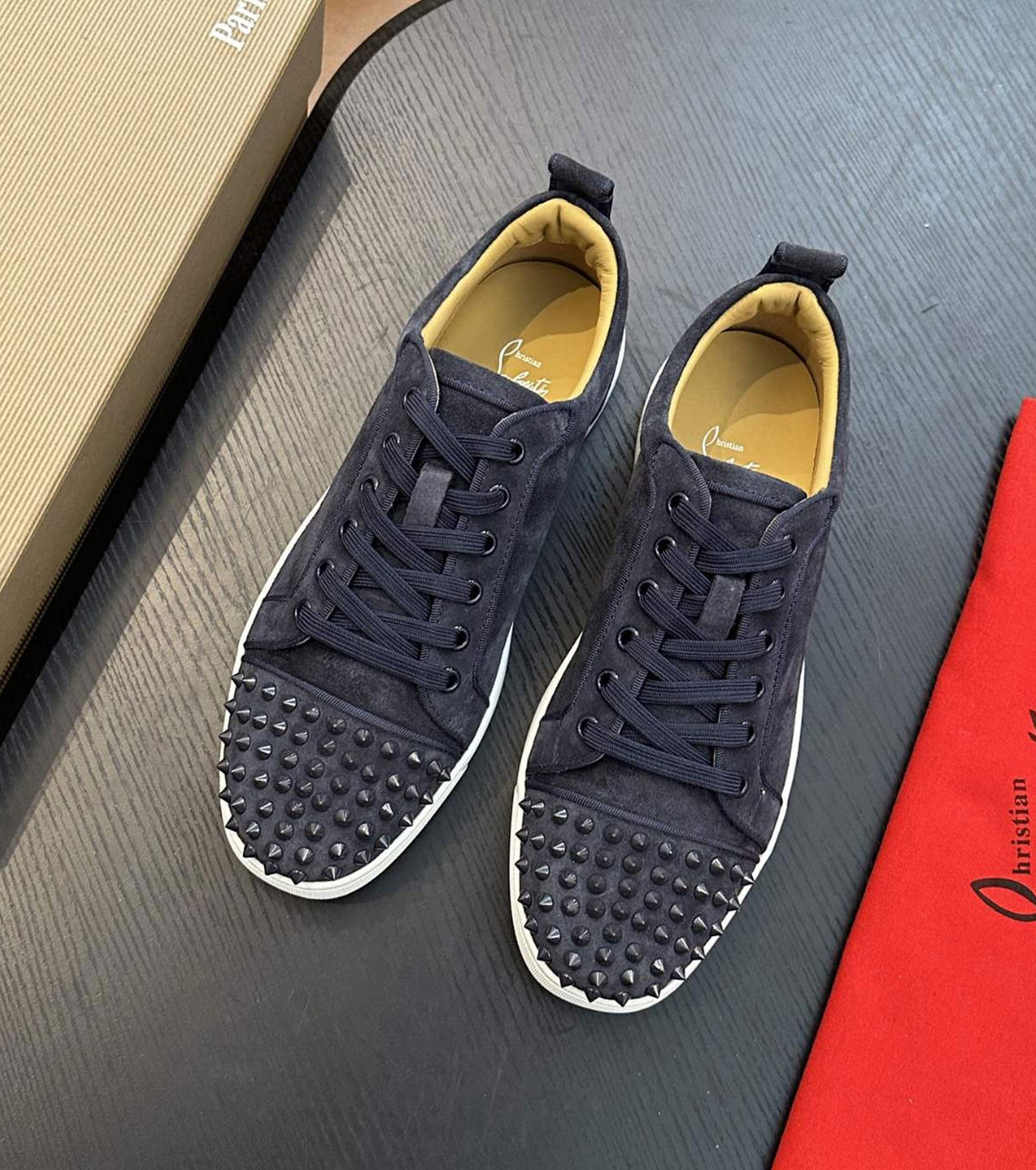 Suede sneakers