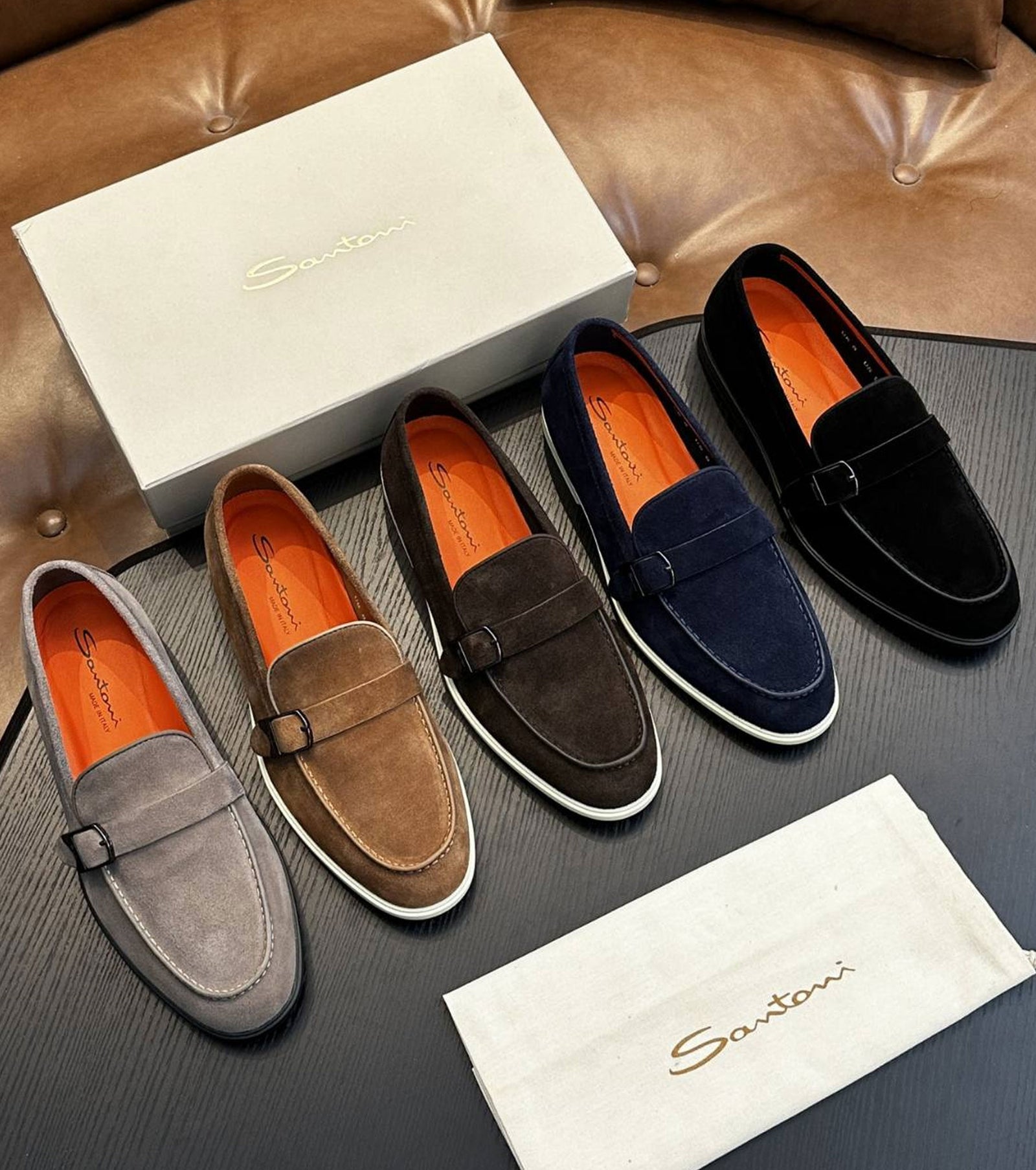 Suede loafer