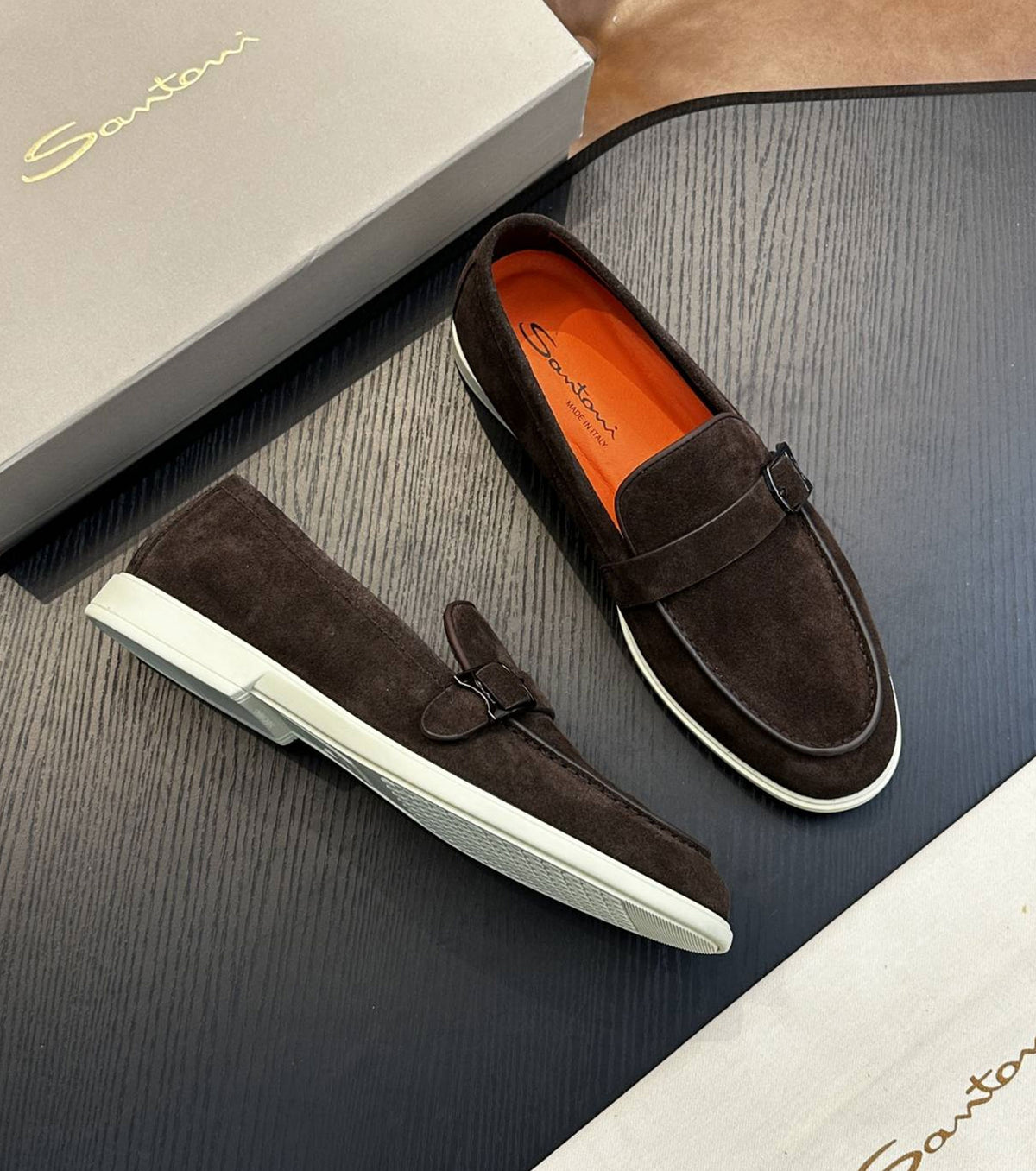 Suede loafer