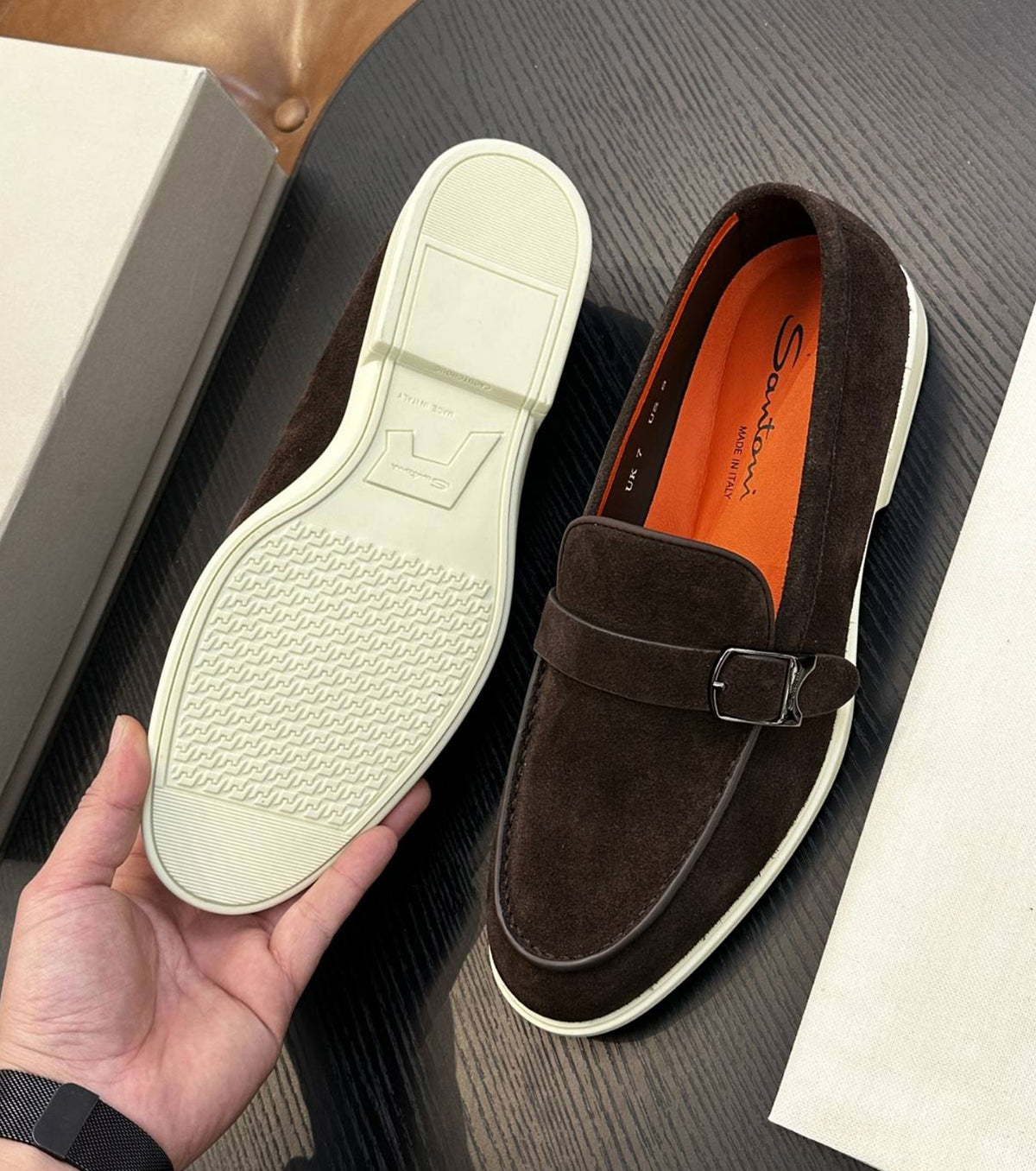 Suede loafer