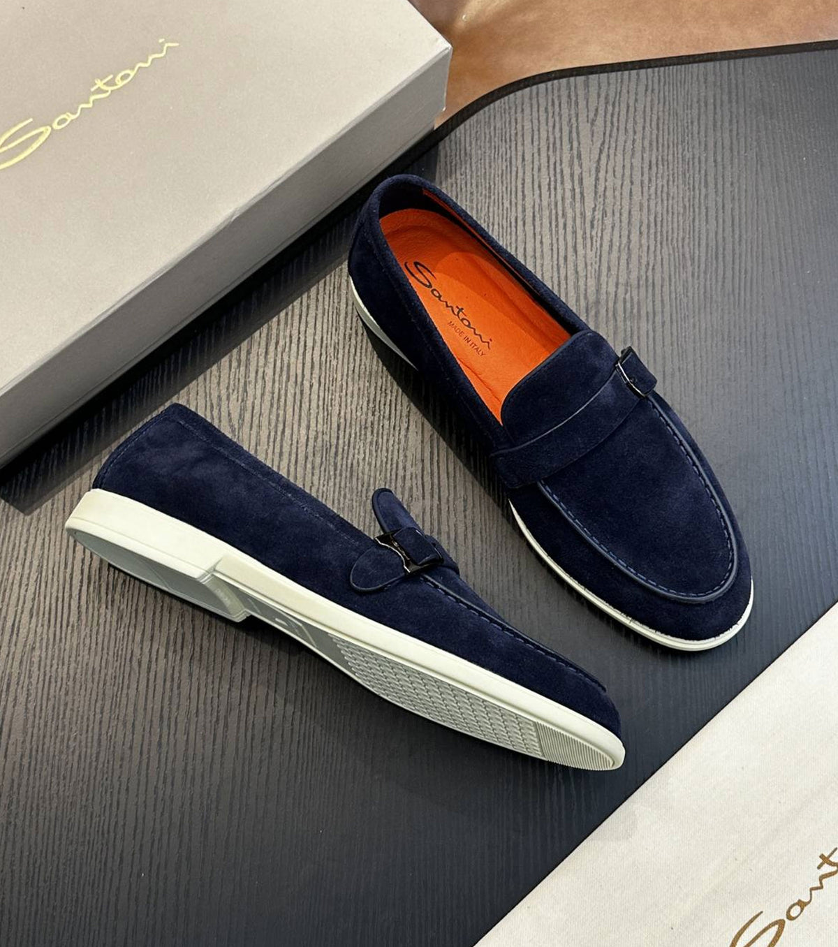 Suede loafer