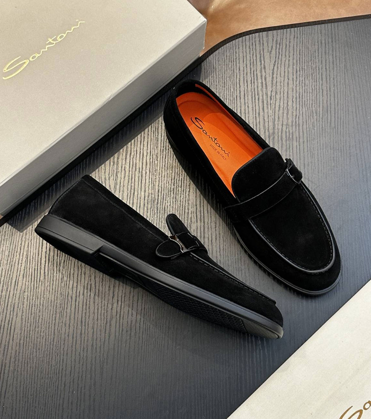 Suede loafer