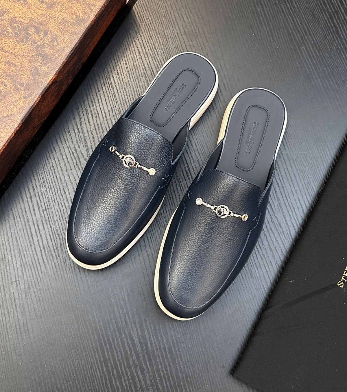 Leather loafers
