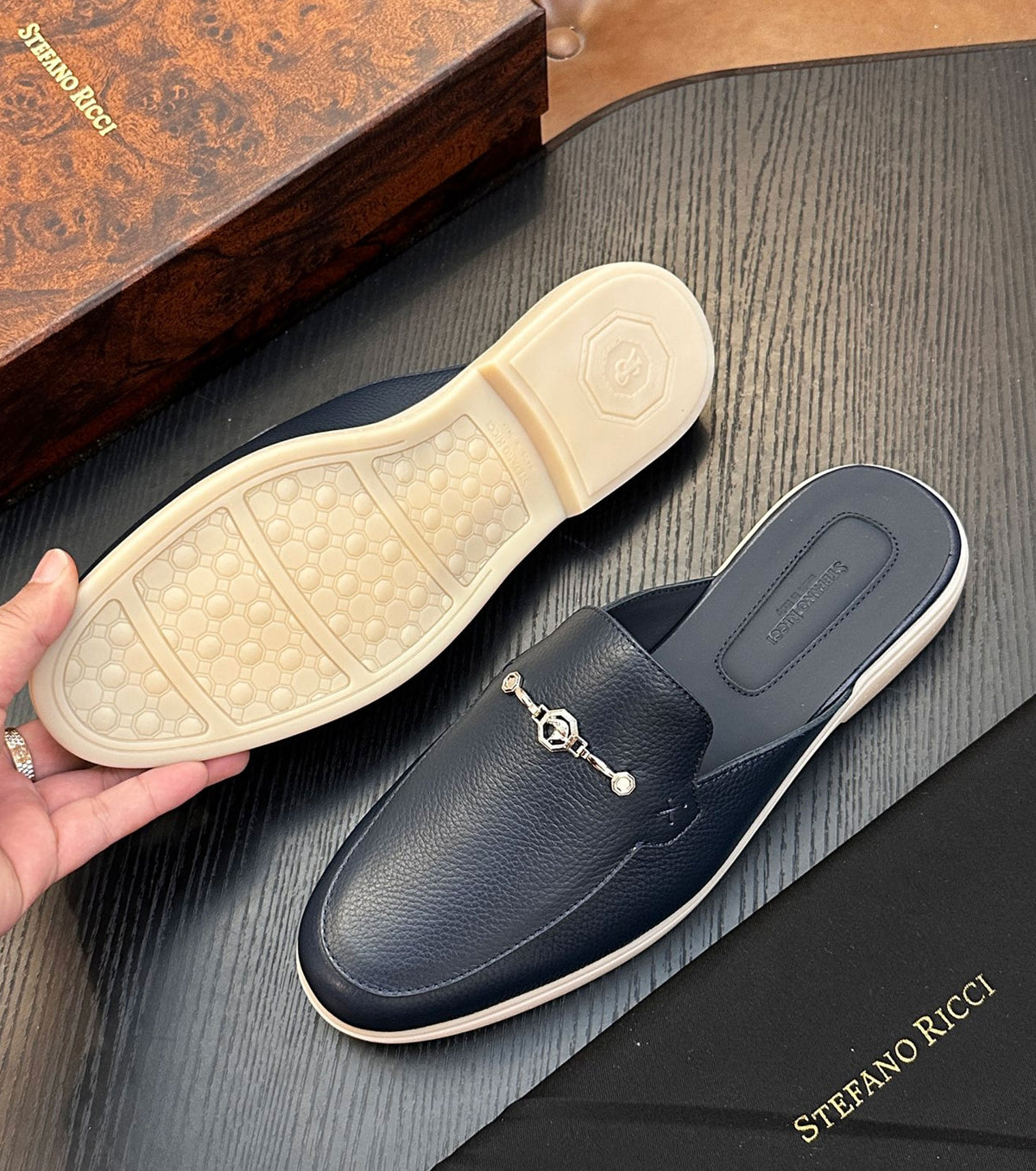 Leather loafers