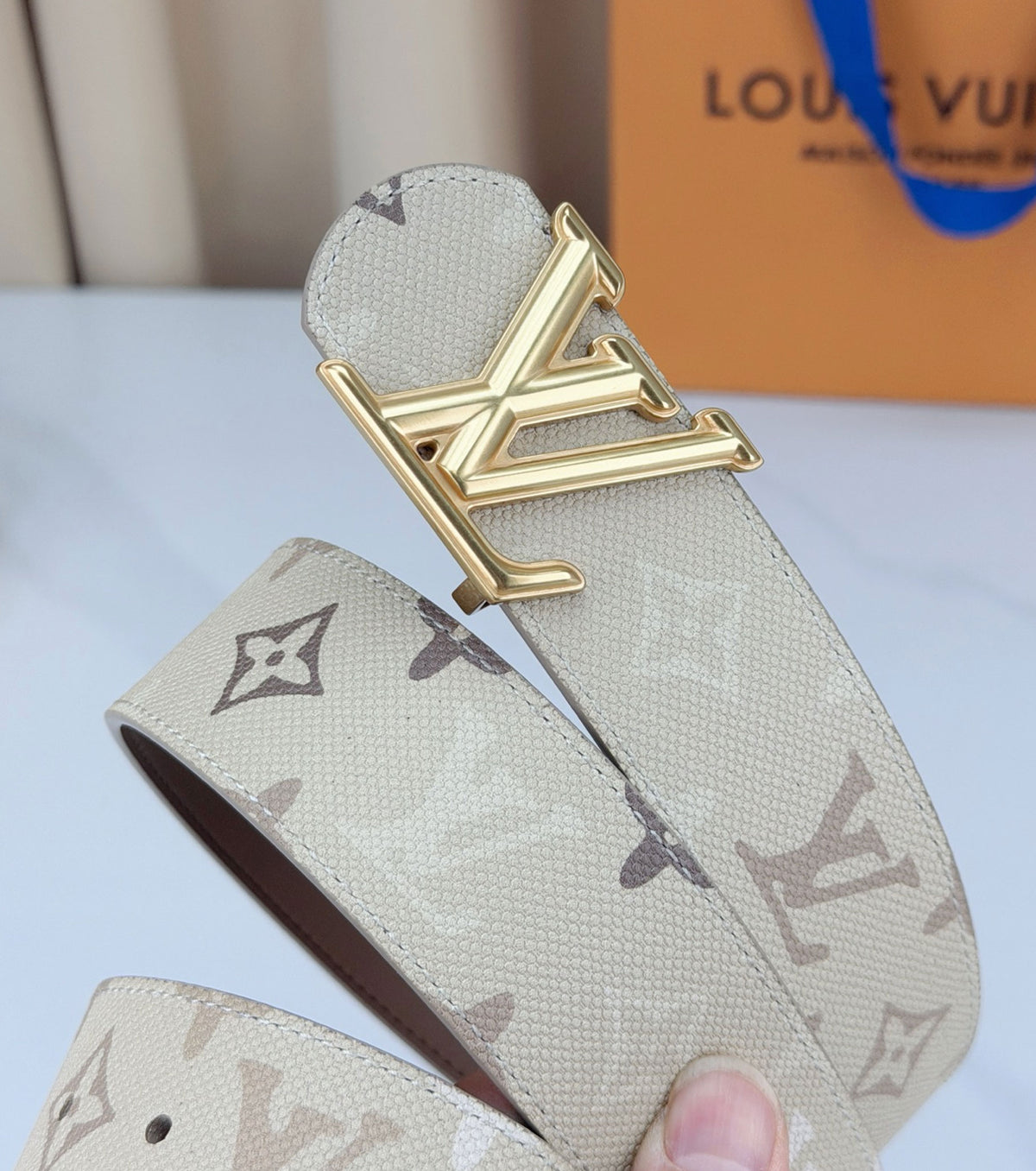 Monogram Leather Belt