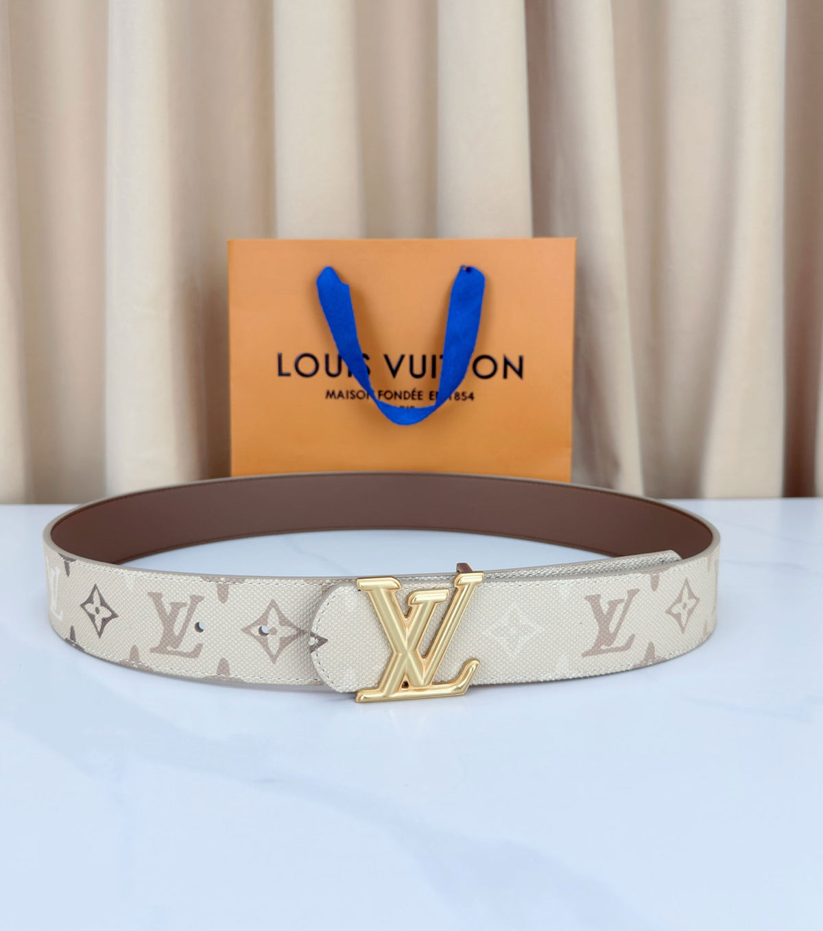 Monogram Leather Belt