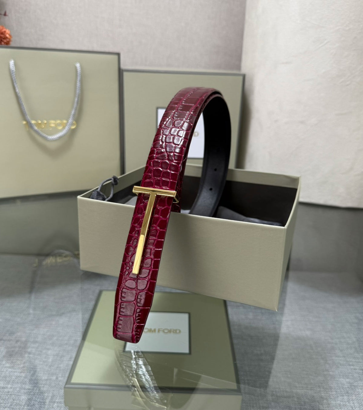Reversible leather Belt