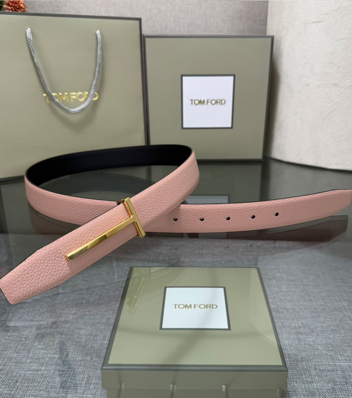 Reversible leather Belt