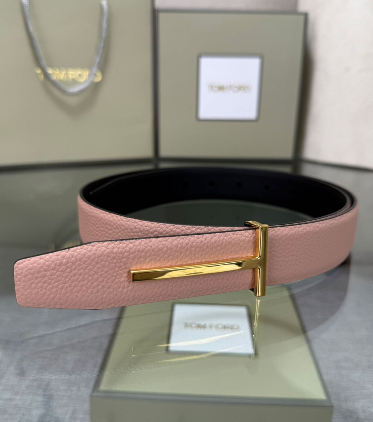 Reversible leather Belt