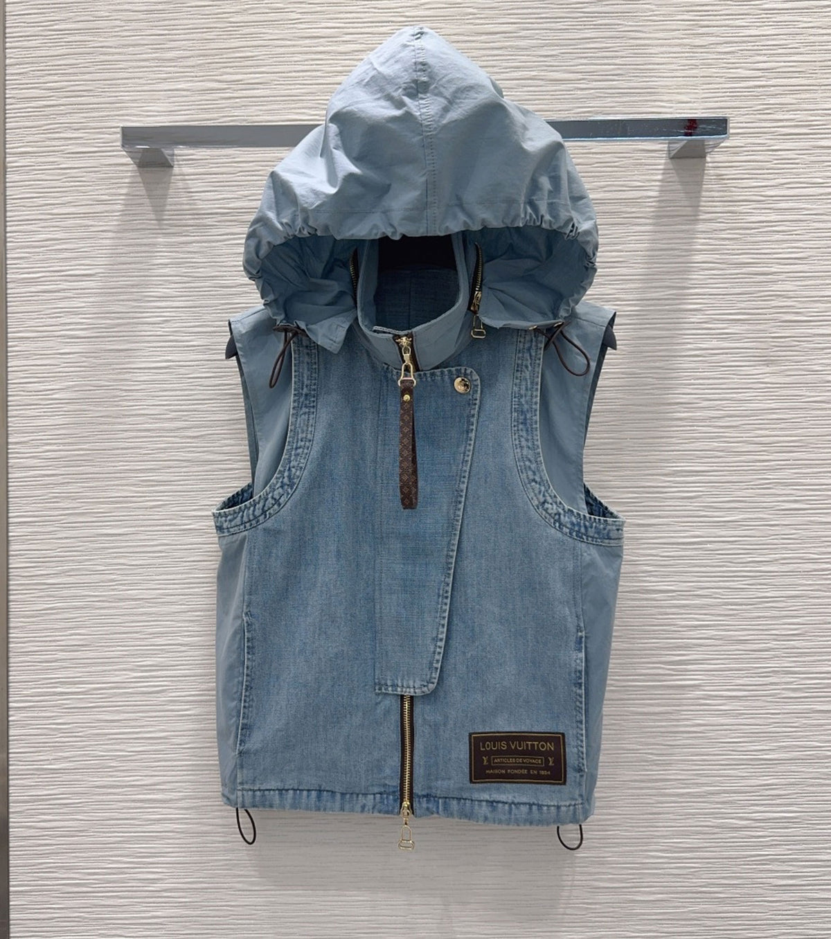 Washed Denim Utility Gilet